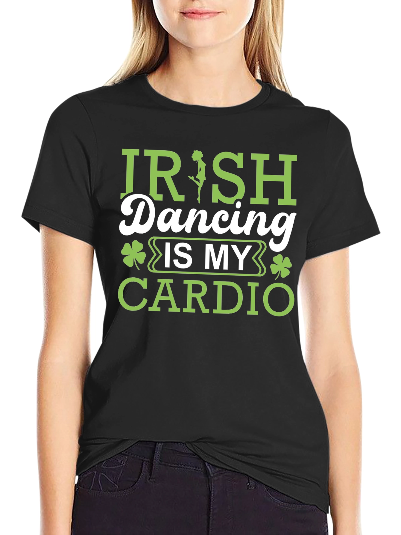 Irish Dancing Is My Cardio Black T-Shirt