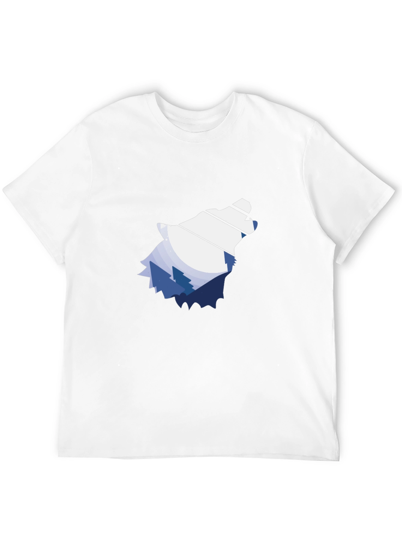 Nature Wolf Graphic Tee - Mens Black T-Shirt