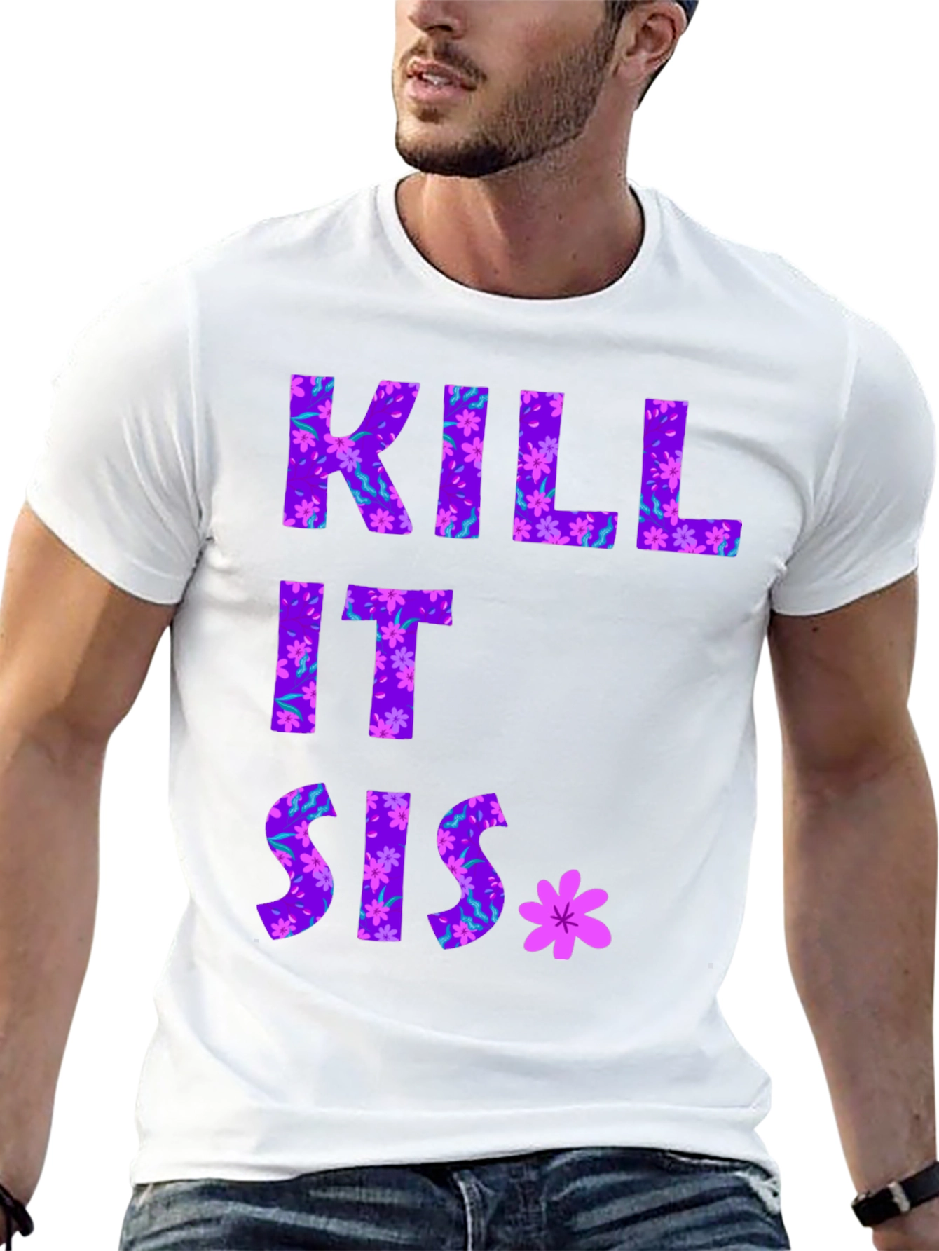 Floral Kill It Sis Graphic Tee
