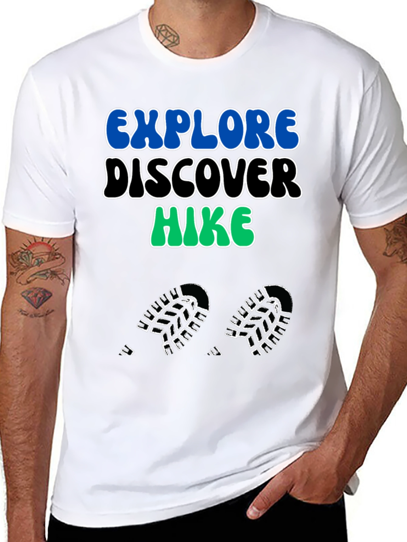 Explore Discover Hike Graphic Tee