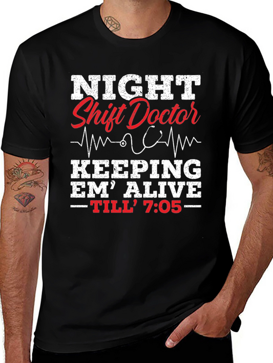 Night Shift Doctor Graphic T-Shirt