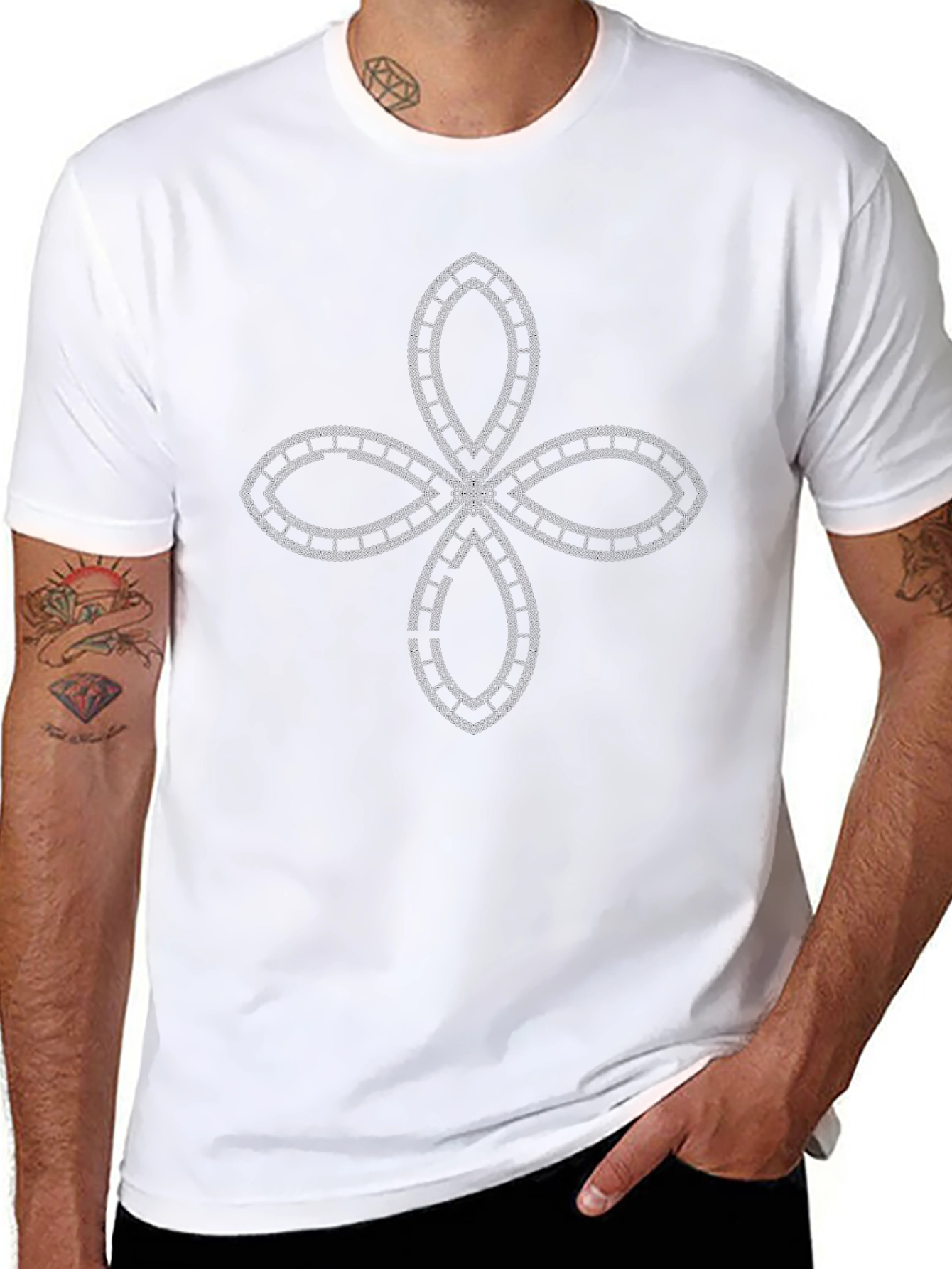 Mens Black Clover Graphic Tee Casual Comfort