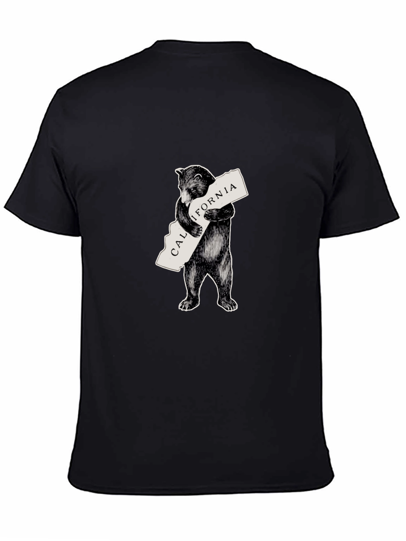 California Bear Graphic T-Shirt - Classic Black Tee