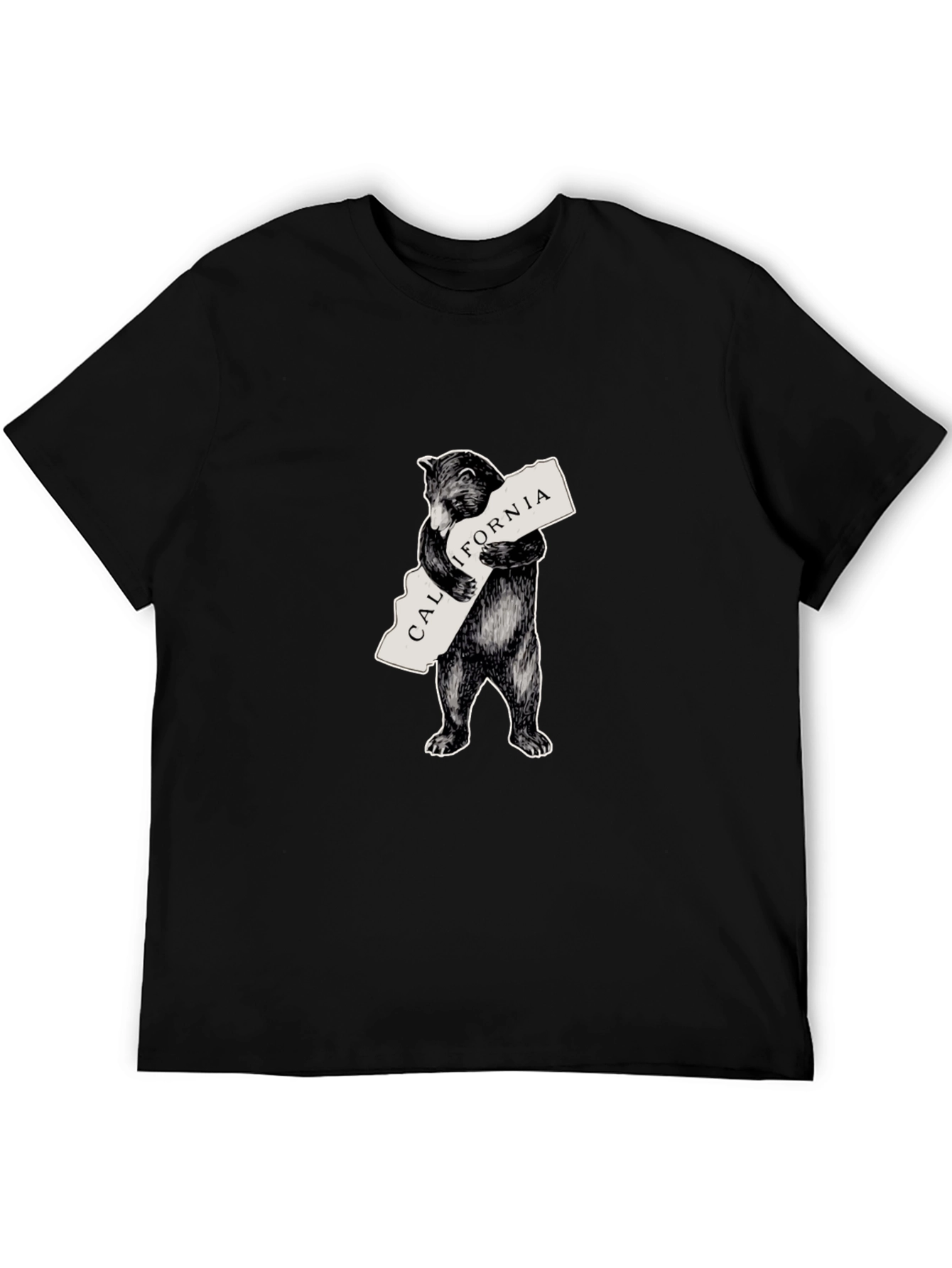 California Bear Graphic T-Shirt - Classic Black Tee