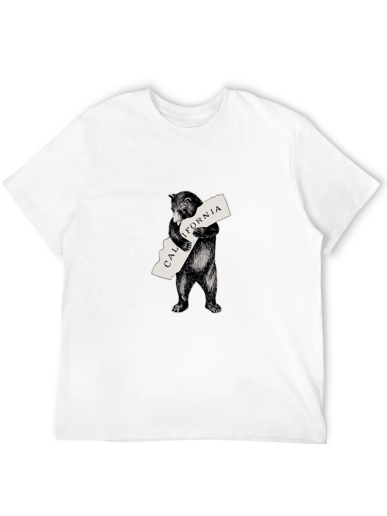 California Bear Graphic T-Shirt - Classic Black Tee