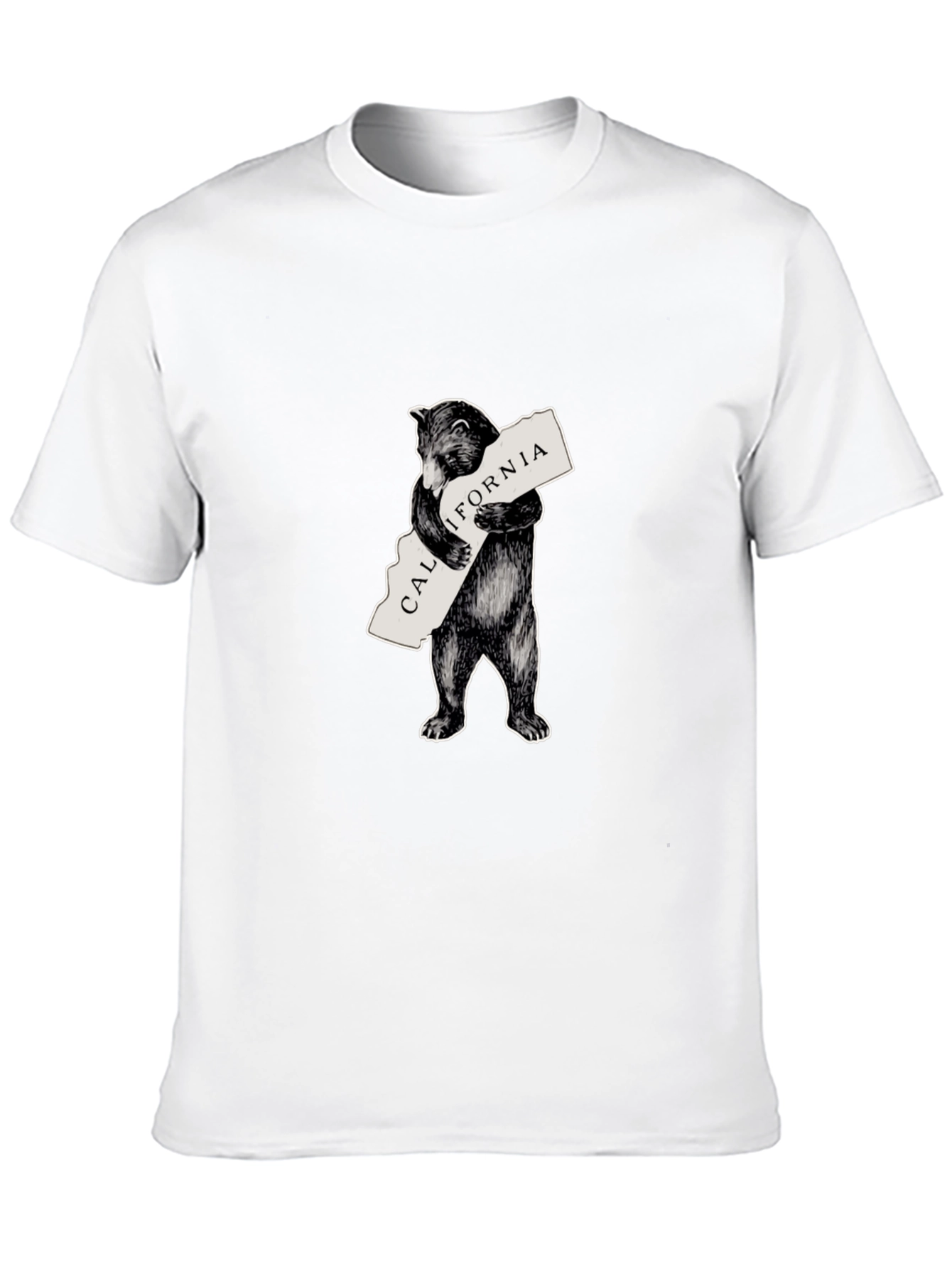 California Bear Graphic T-Shirt - Classic Black Tee