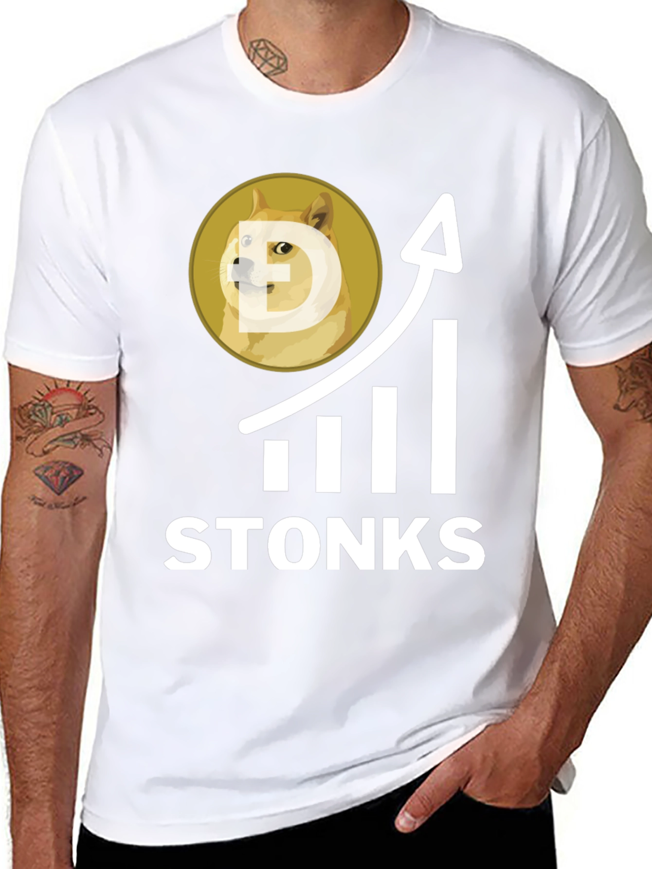Doge Stonks T-Shirt - To the Moon!