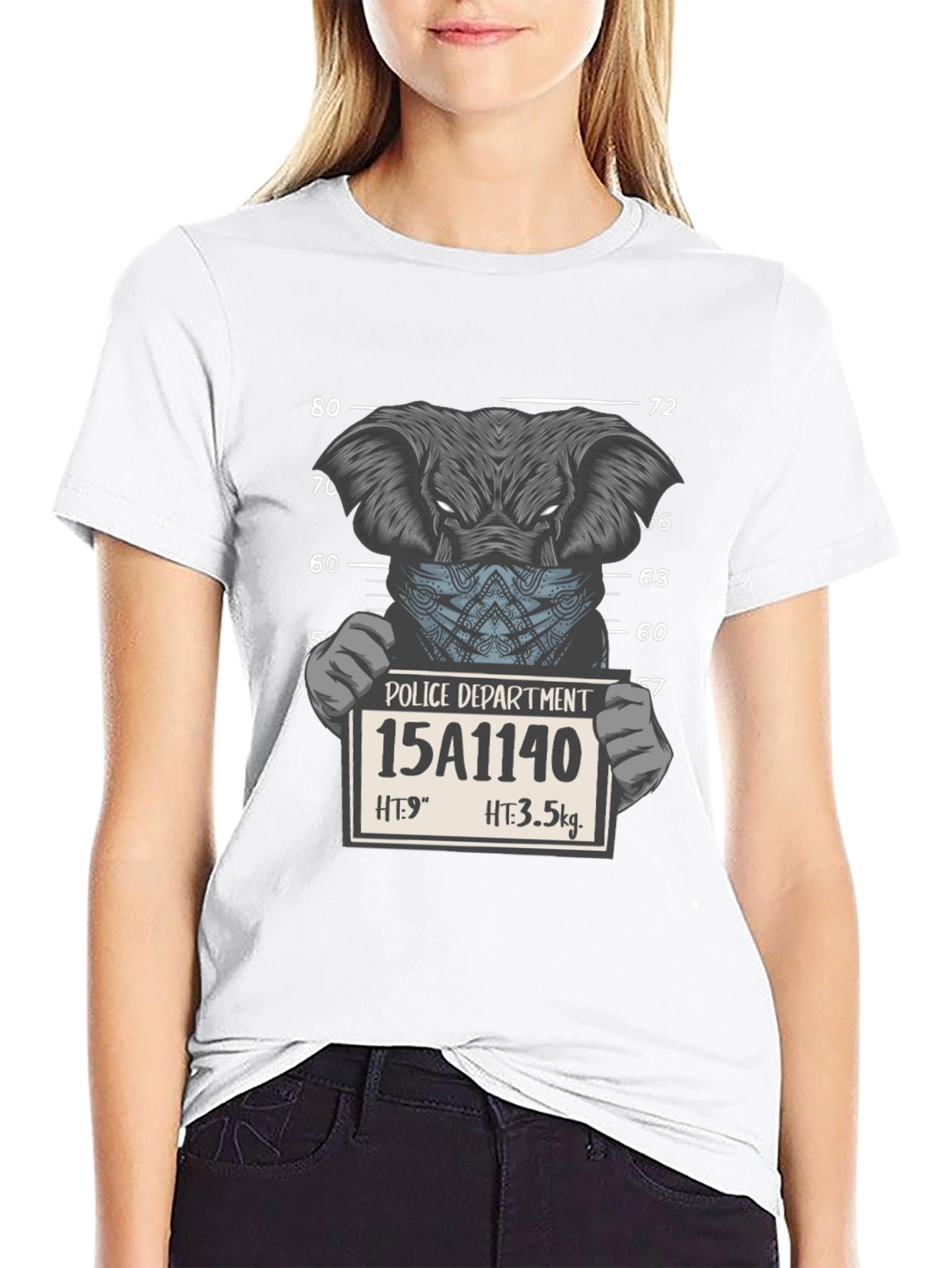 Elephant Mugshot Graphic Tee