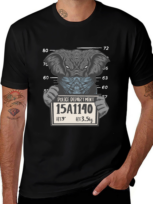 Elephant Mugshot Graphic Tee