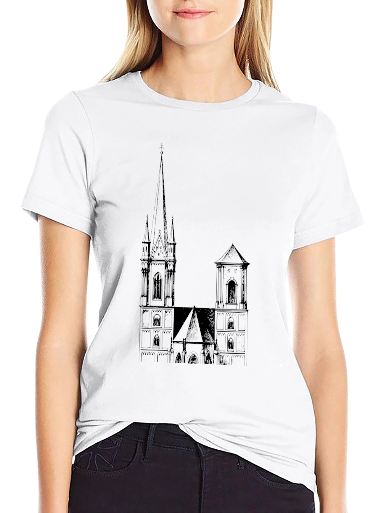 Classic Black Church Graphic Tee
