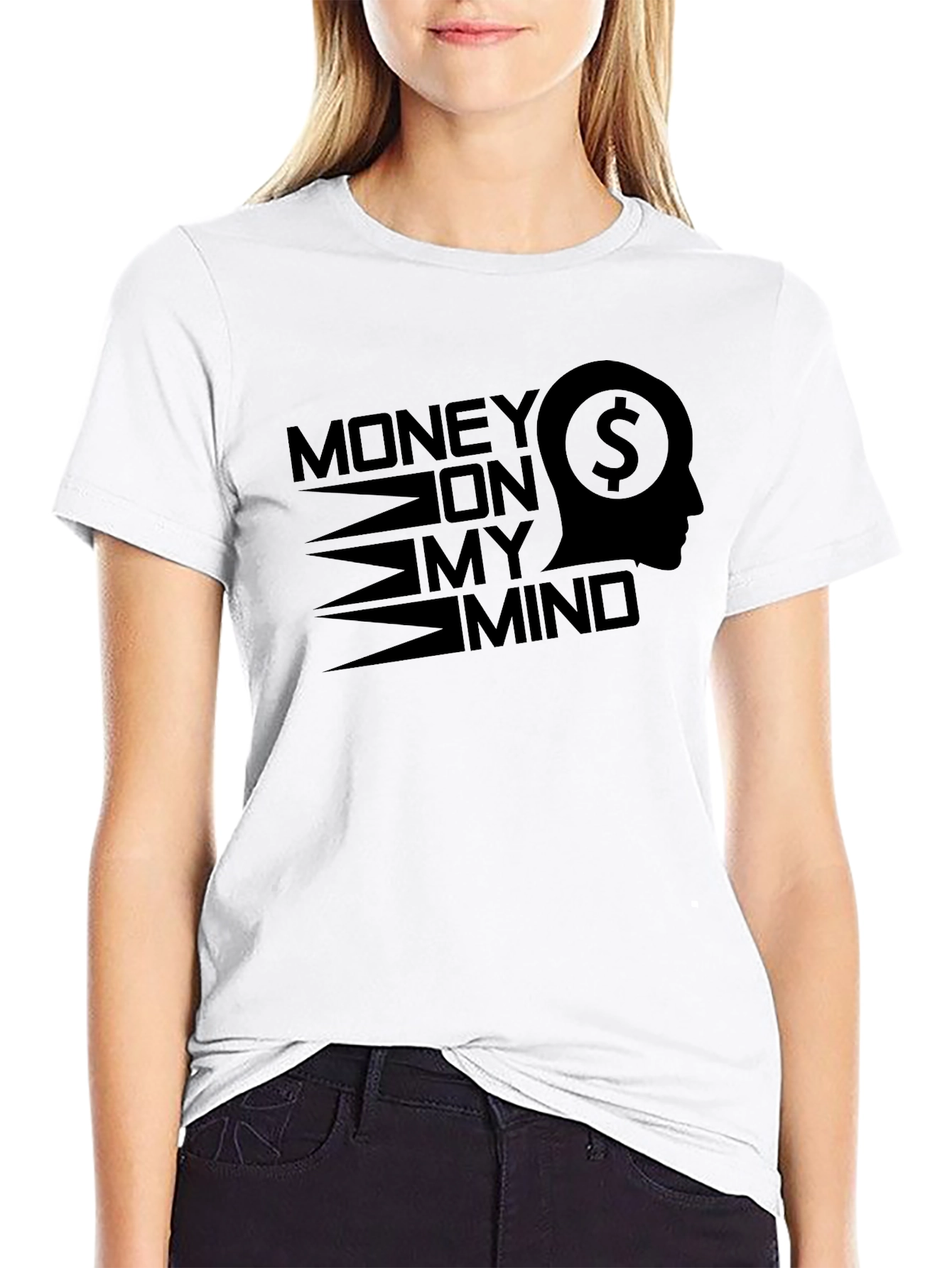 Money on My Mind Graphic Tee - Black
