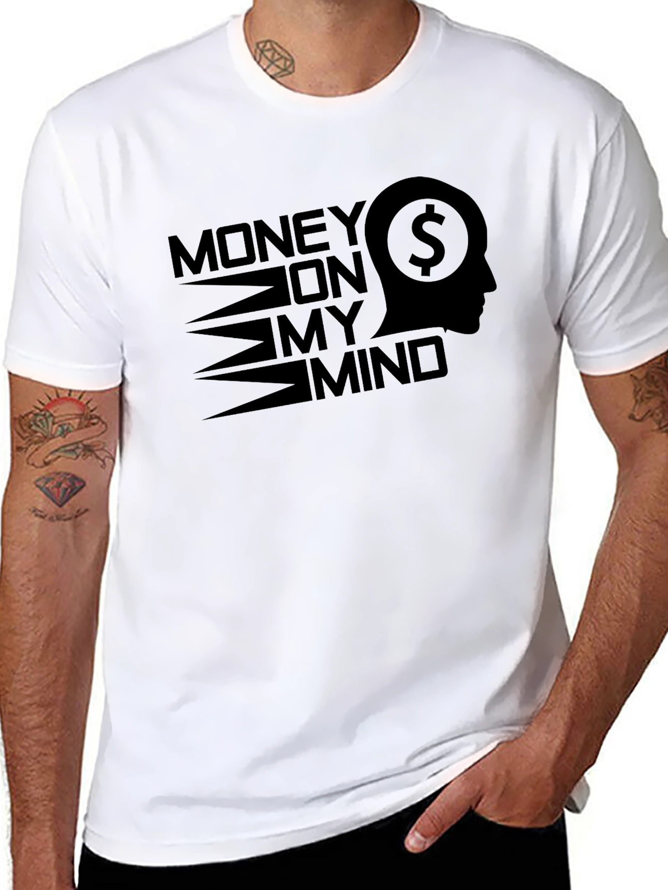 Money on My Mind Graphic Tee - Black