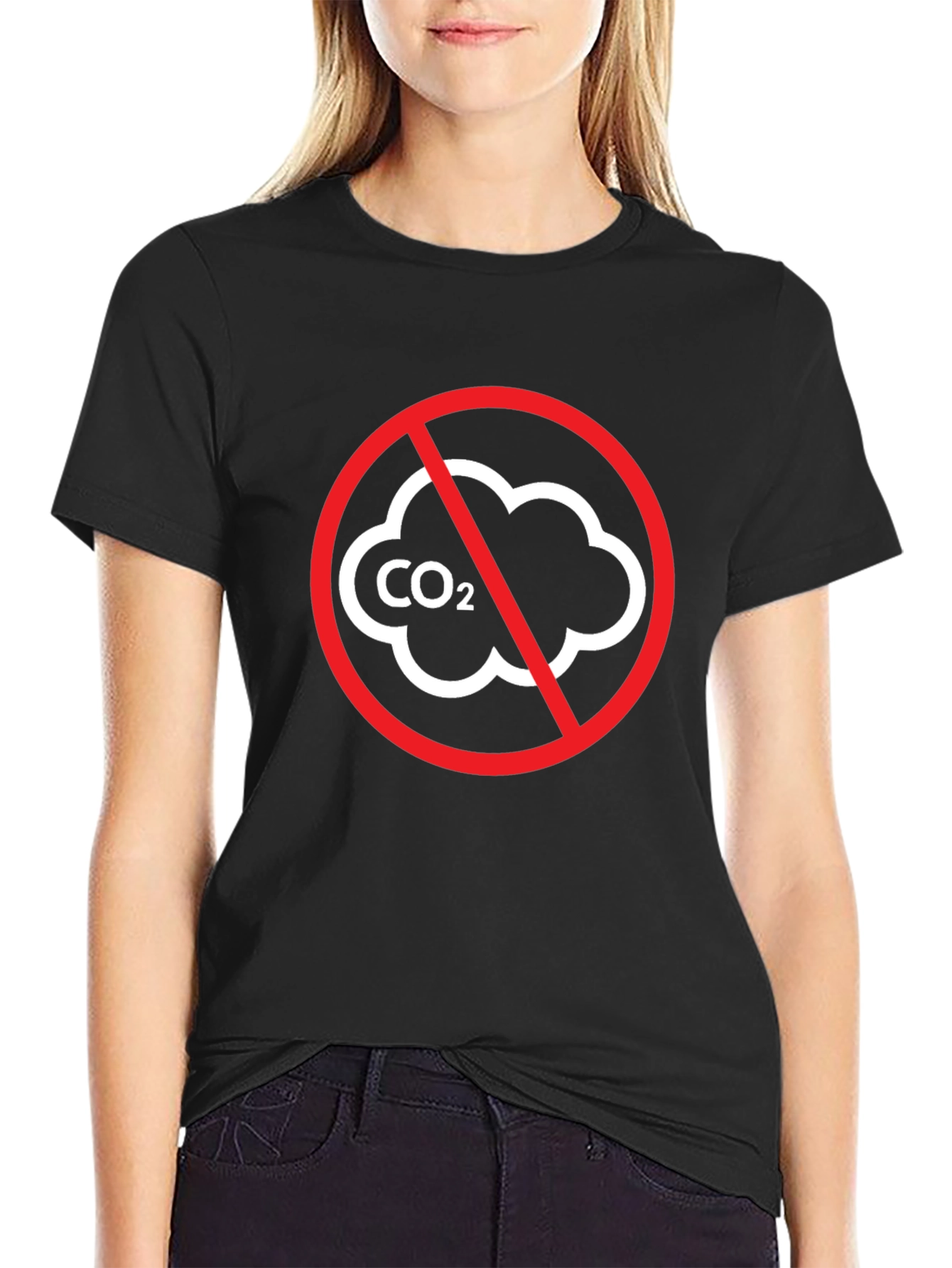 No CO2 Black T-Shirt - Eco Friendly Fashion