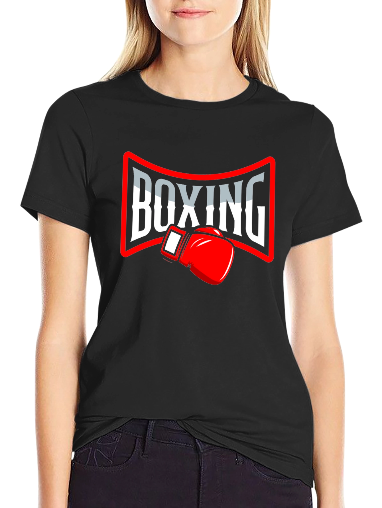 Boxing Glove Graphic Tee - Sporty Style