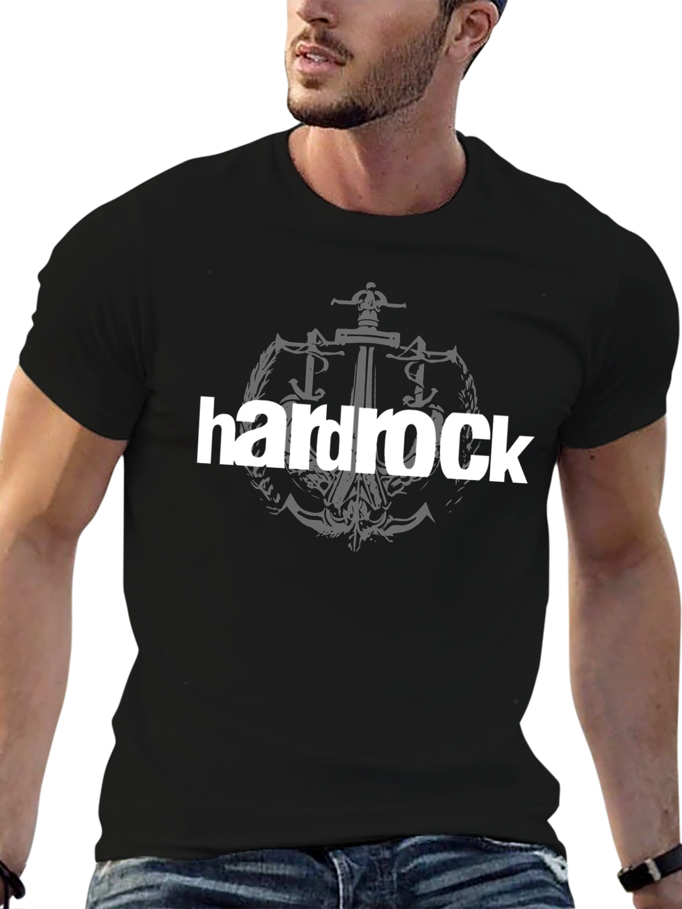 Hardrock Graphic Tee - Black Cotton Blend