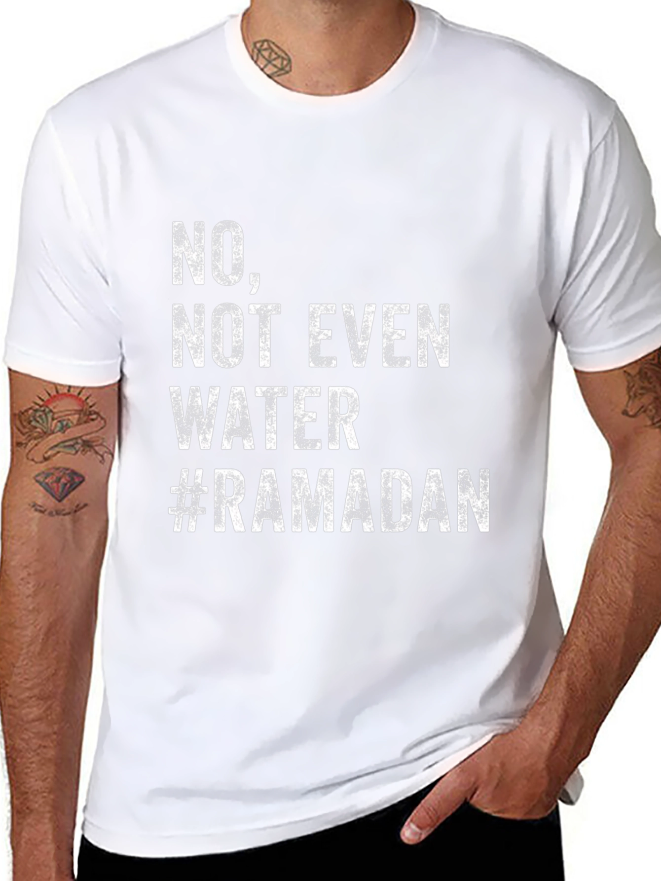 Ramadan Humor T-Shirt - No Not Even Water