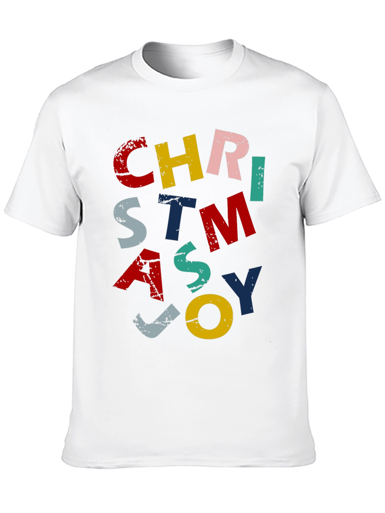 Festive Christmas Joy Graphic Tee - Holiday Apparel