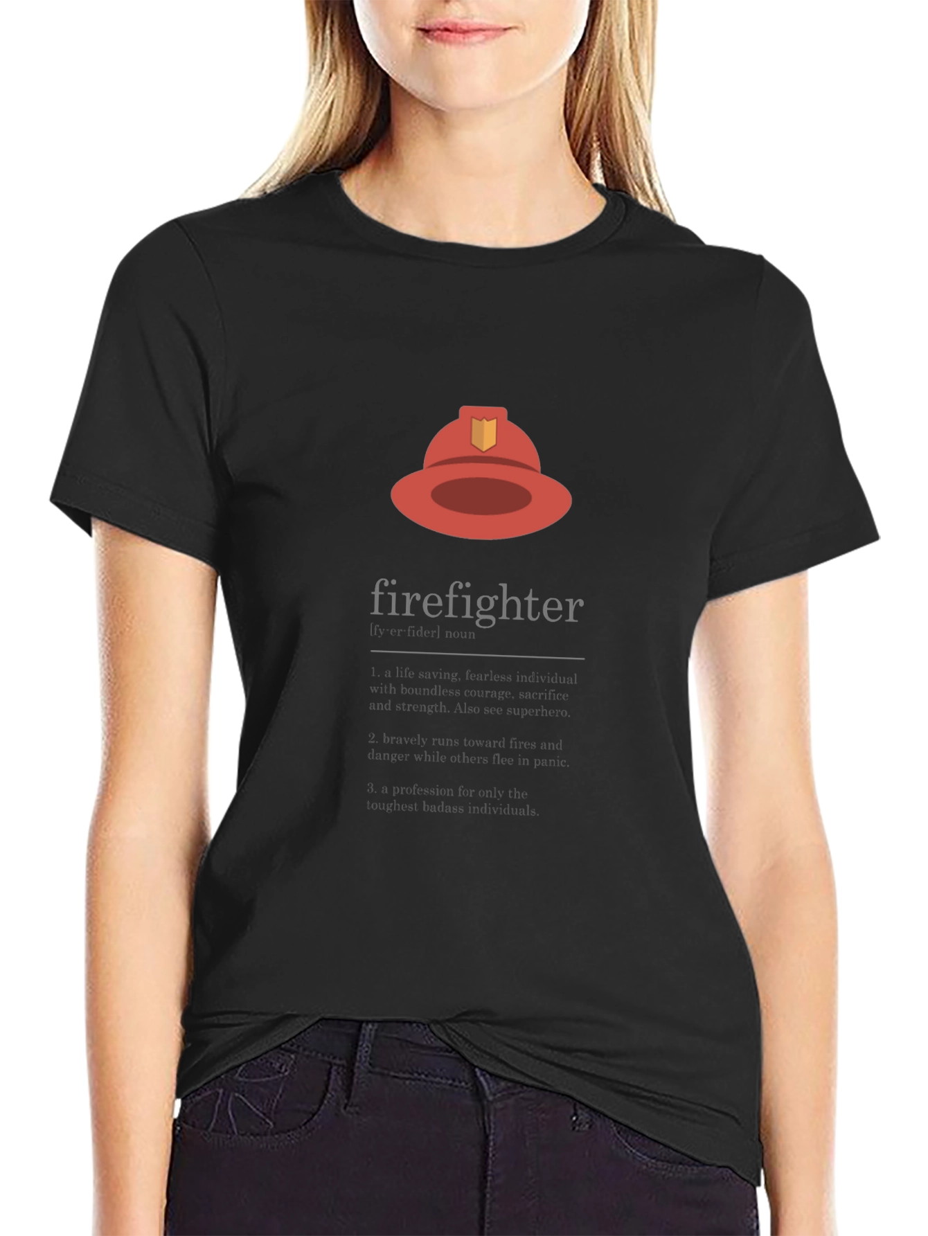 Firefighter Graphic Tee - Black