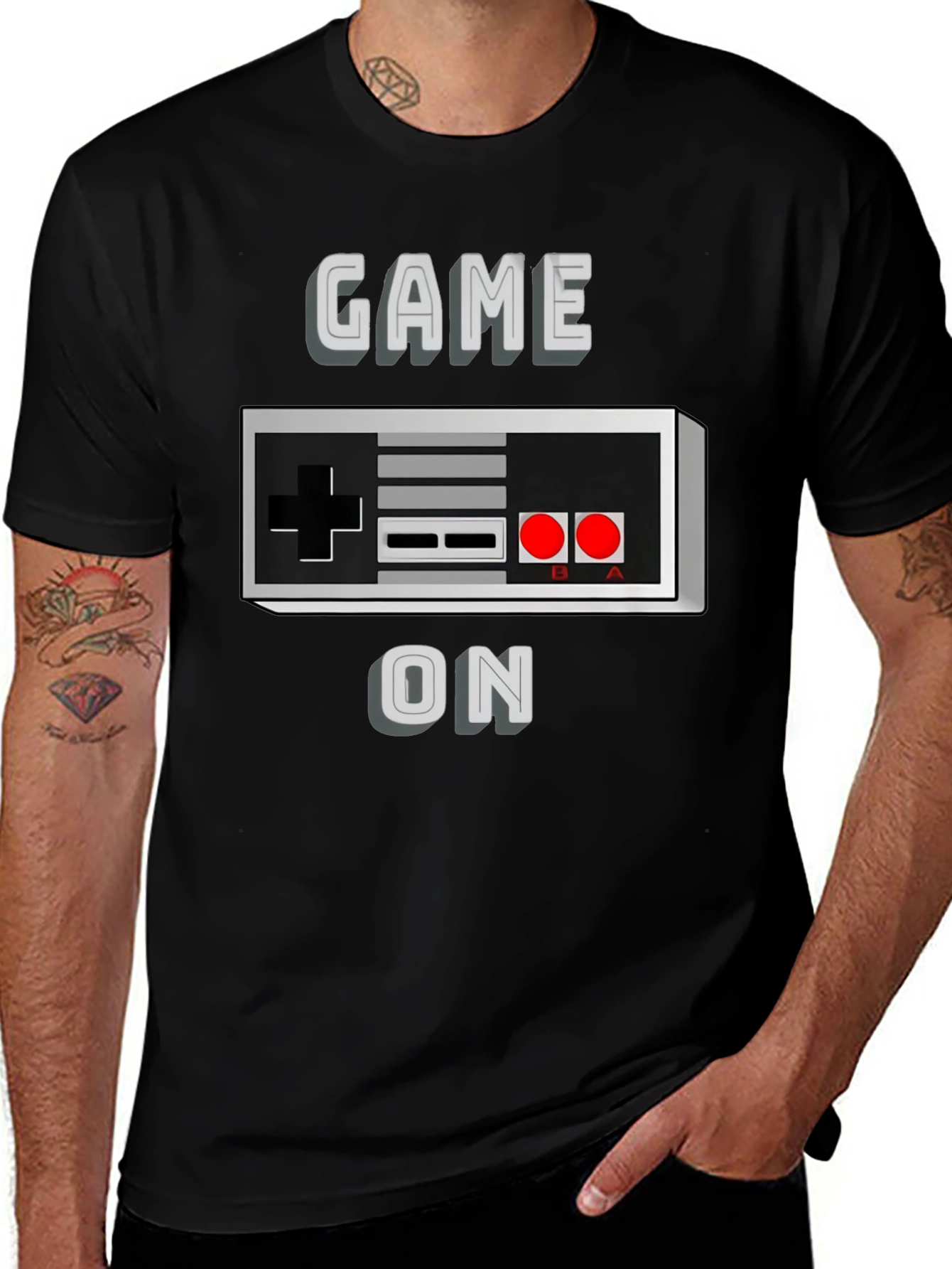 Game On Retro Controller Graphic T-Shirt