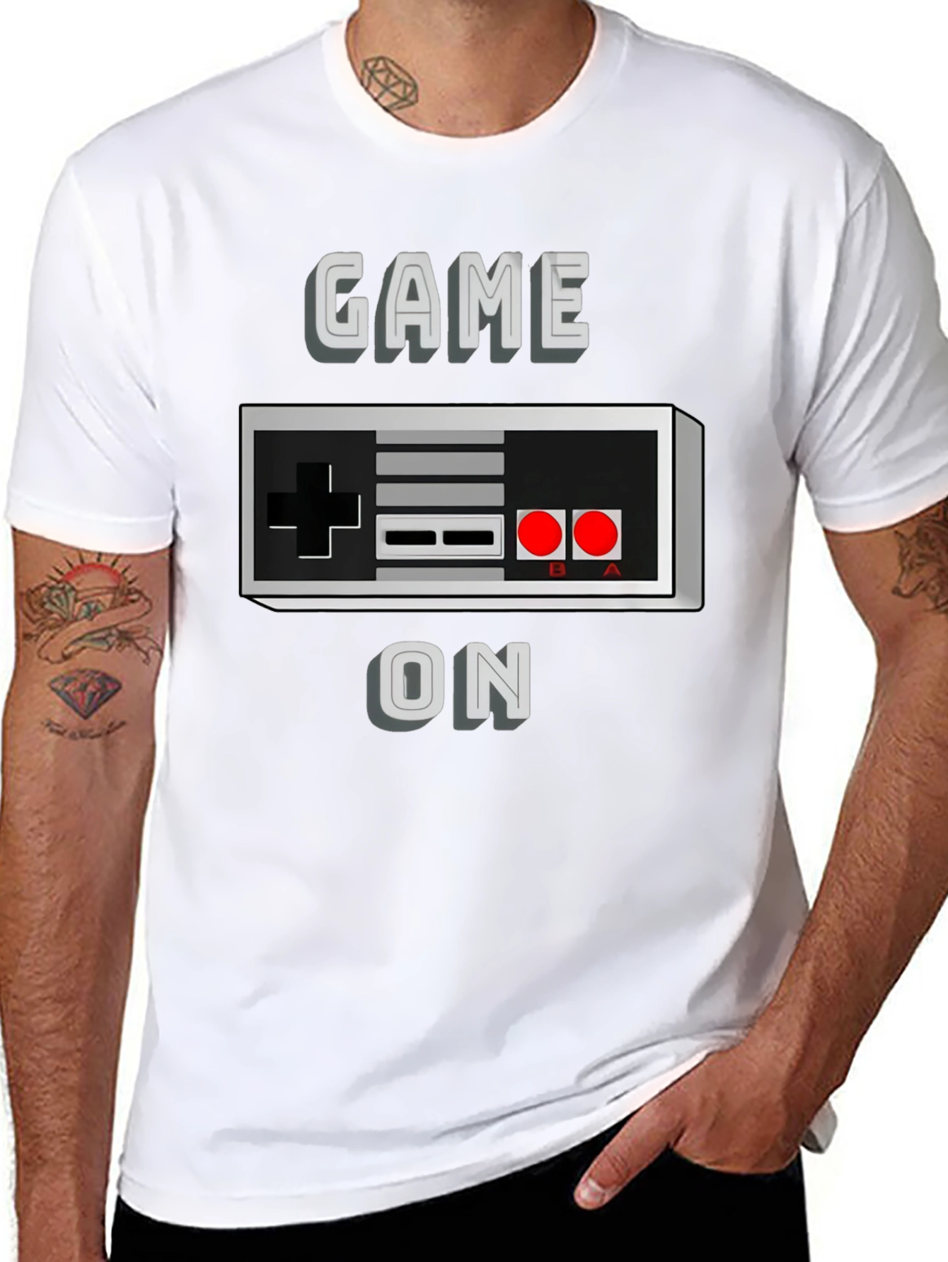 Game On Retro Controller Graphic T-Shirt