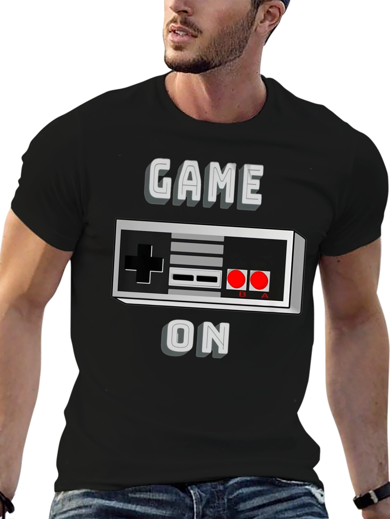 Game On Retro Controller Graphic T-Shirt