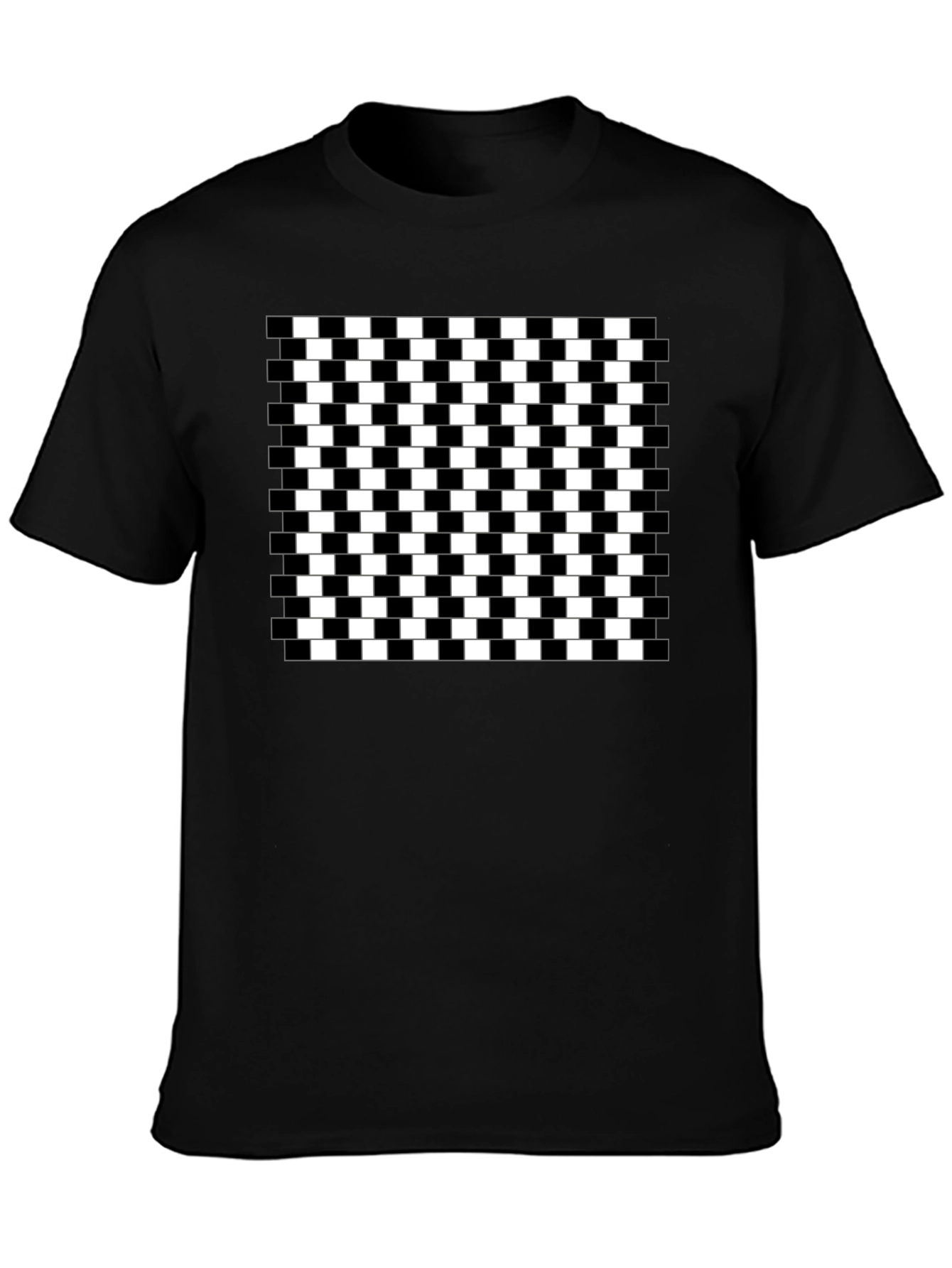 Optical Illusion Checkerboard T-Shirt