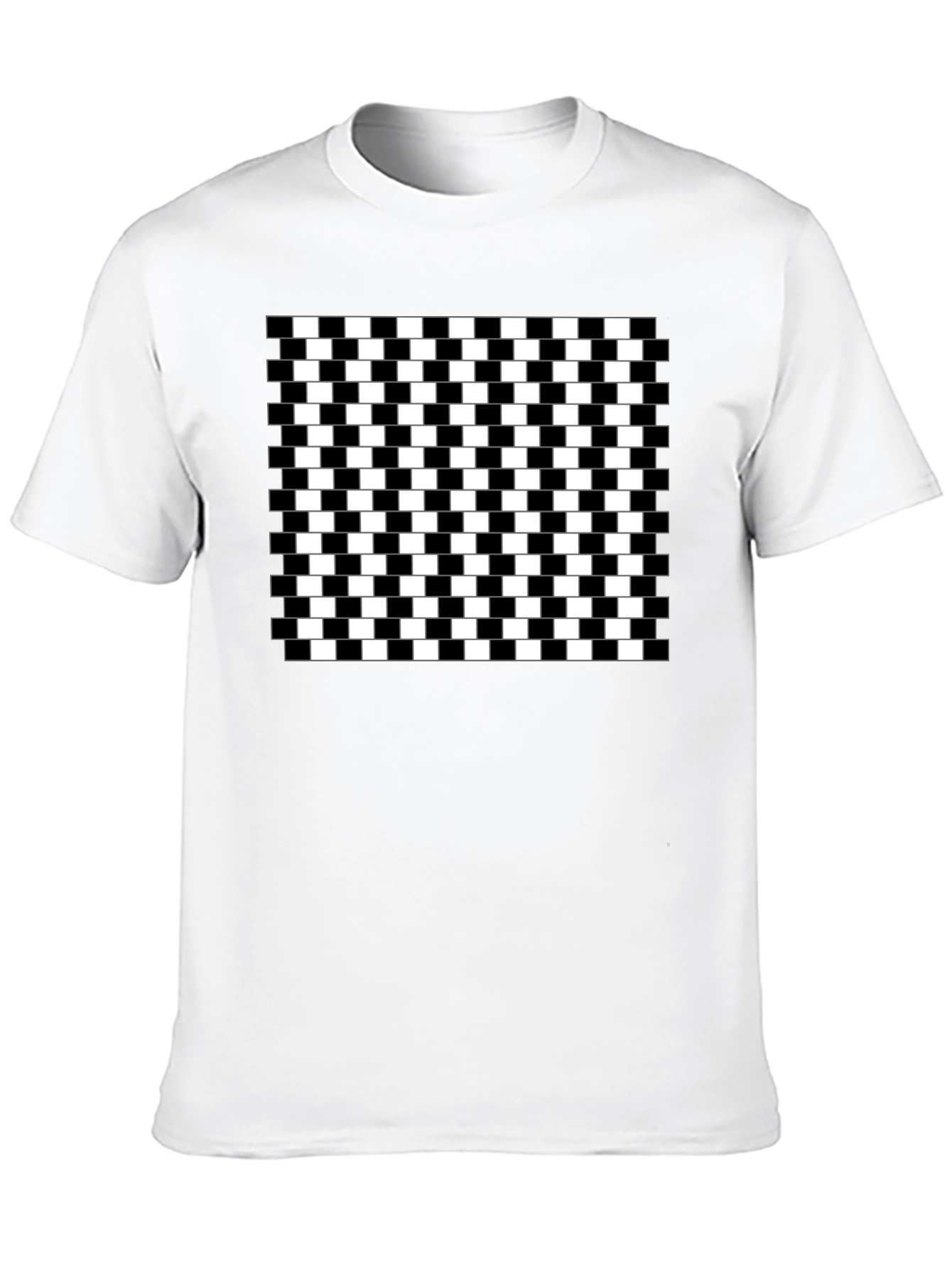 Optical Illusion Checkerboard T-Shirt