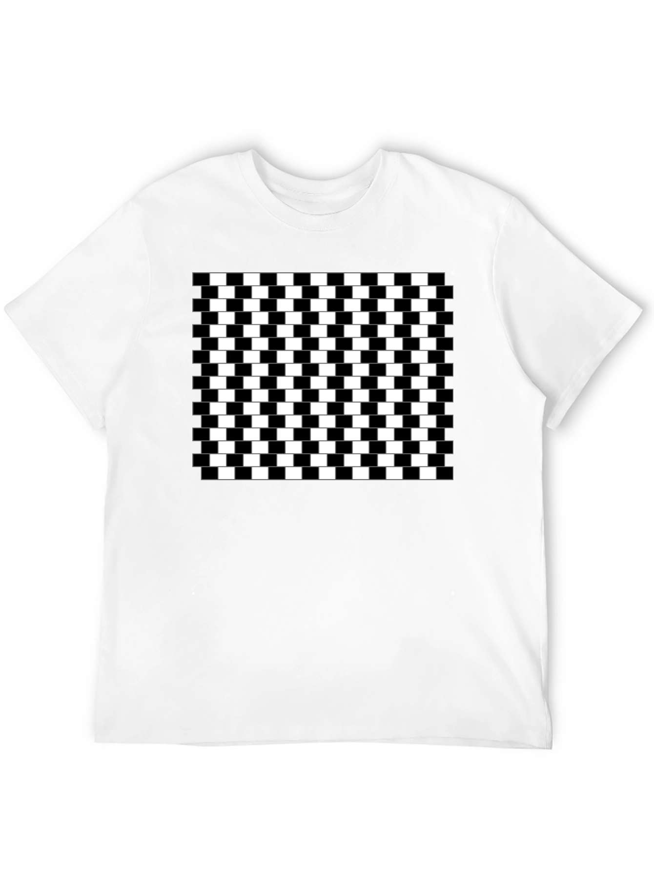 Optical Illusion Checkerboard T-Shirt