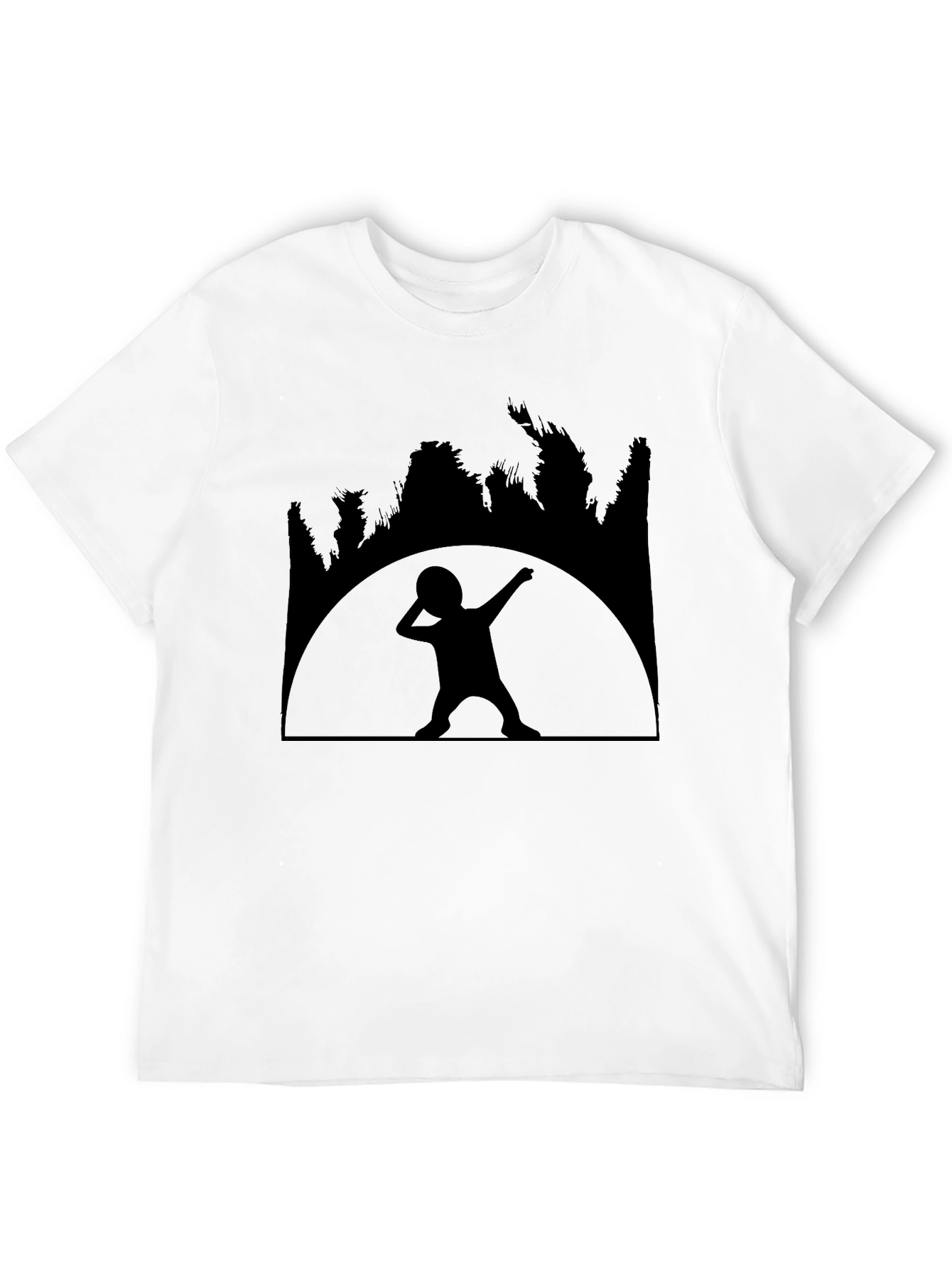 Dabbing Kid Silhouette Black T-Shirt