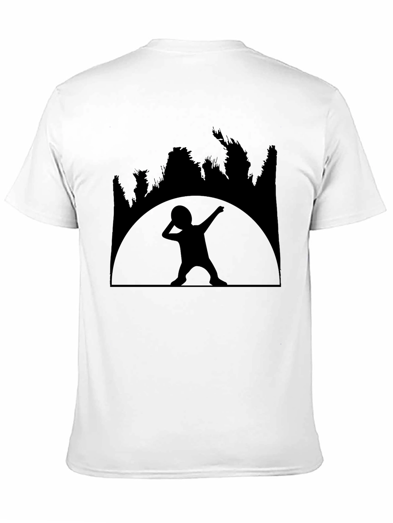 Dabbing Kid Silhouette Black T-Shirt