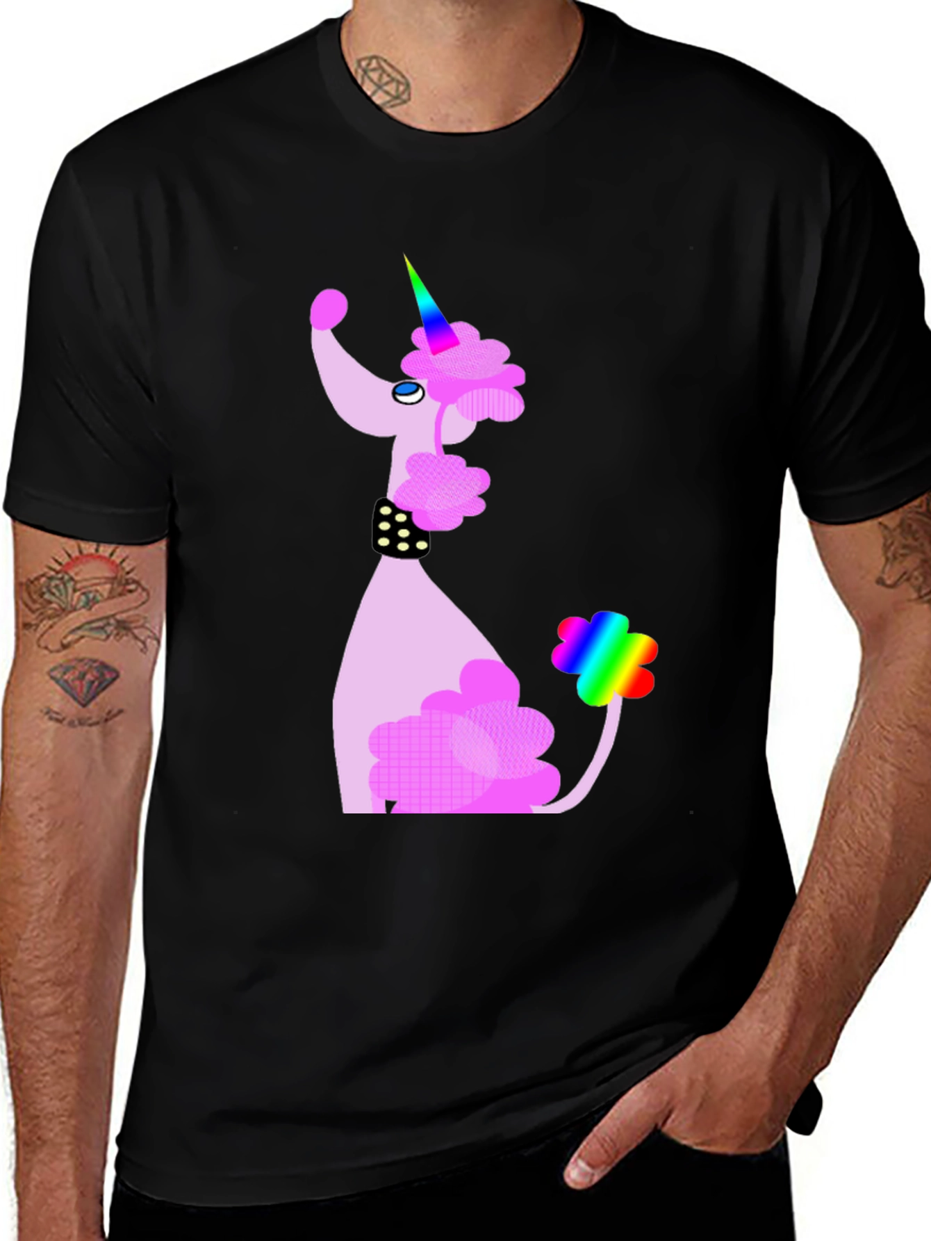 Unicorn Poodle Graphic T-Shirt