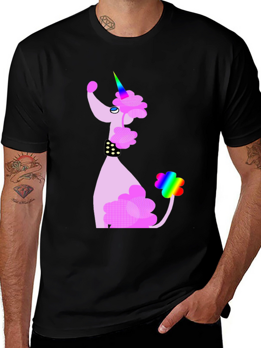 Unicorn Poodle Graphic T-Shirt