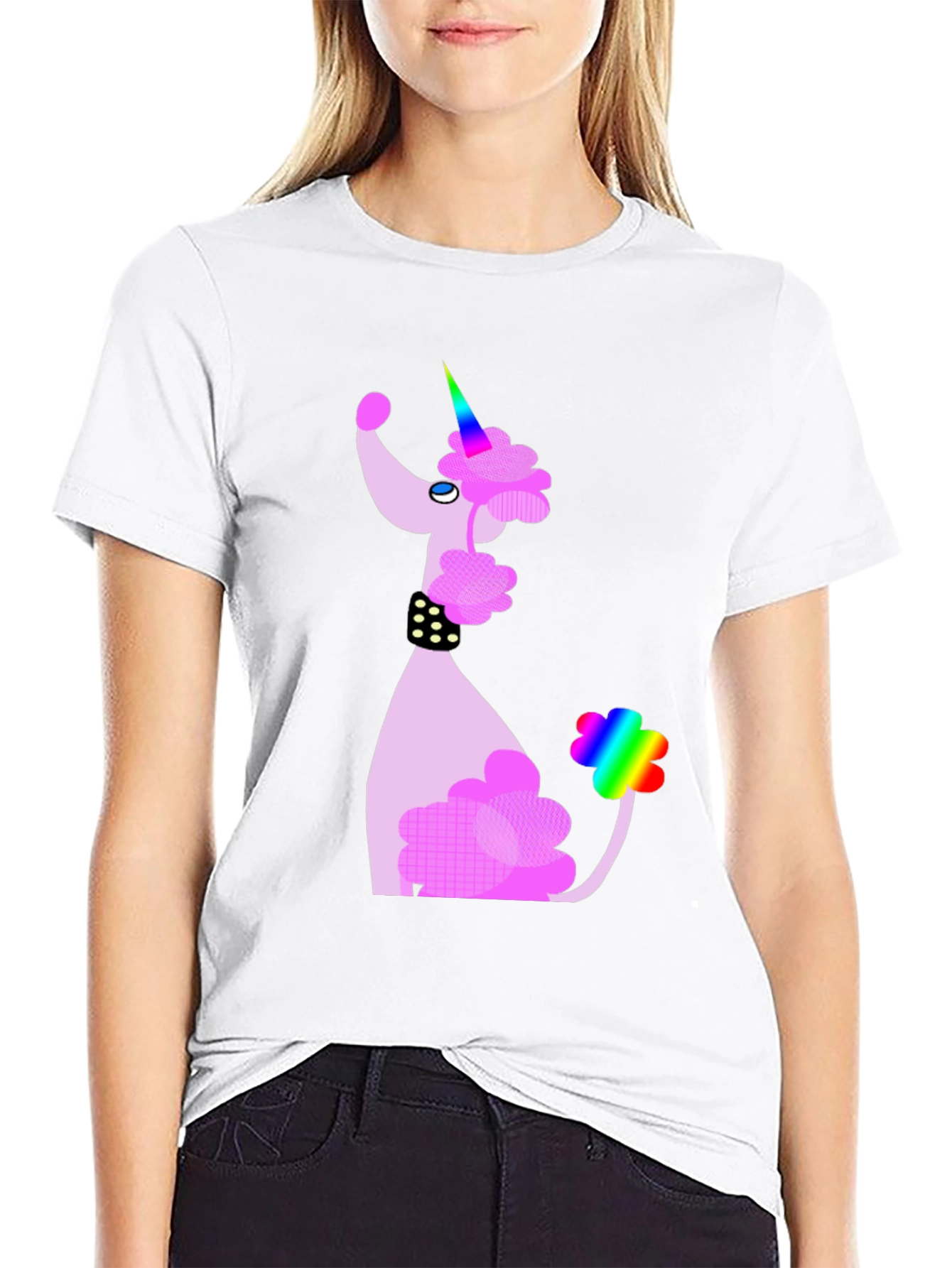 Unicorn Poodle Graphic T-Shirt