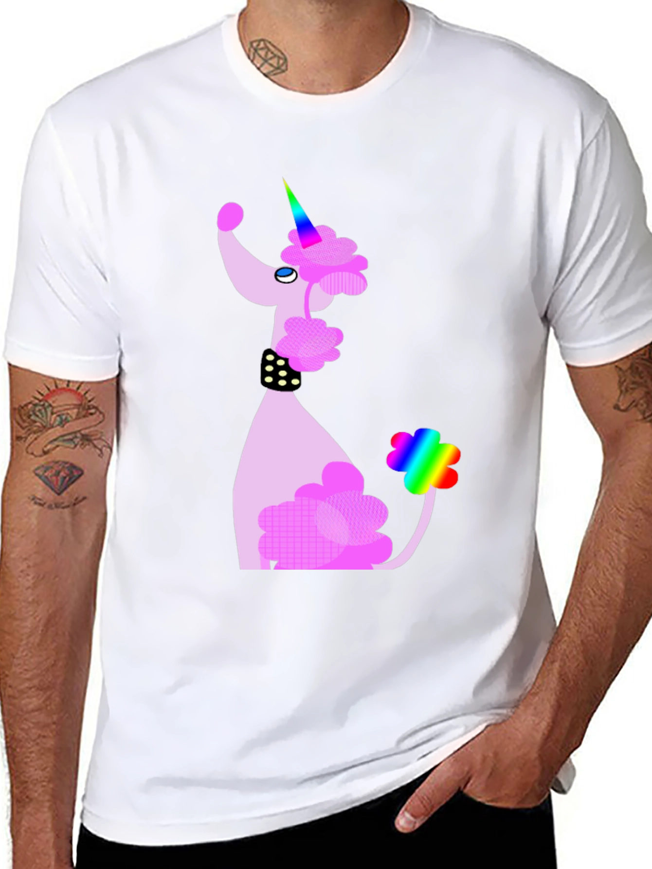 Unicorn Poodle Graphic T-Shirt