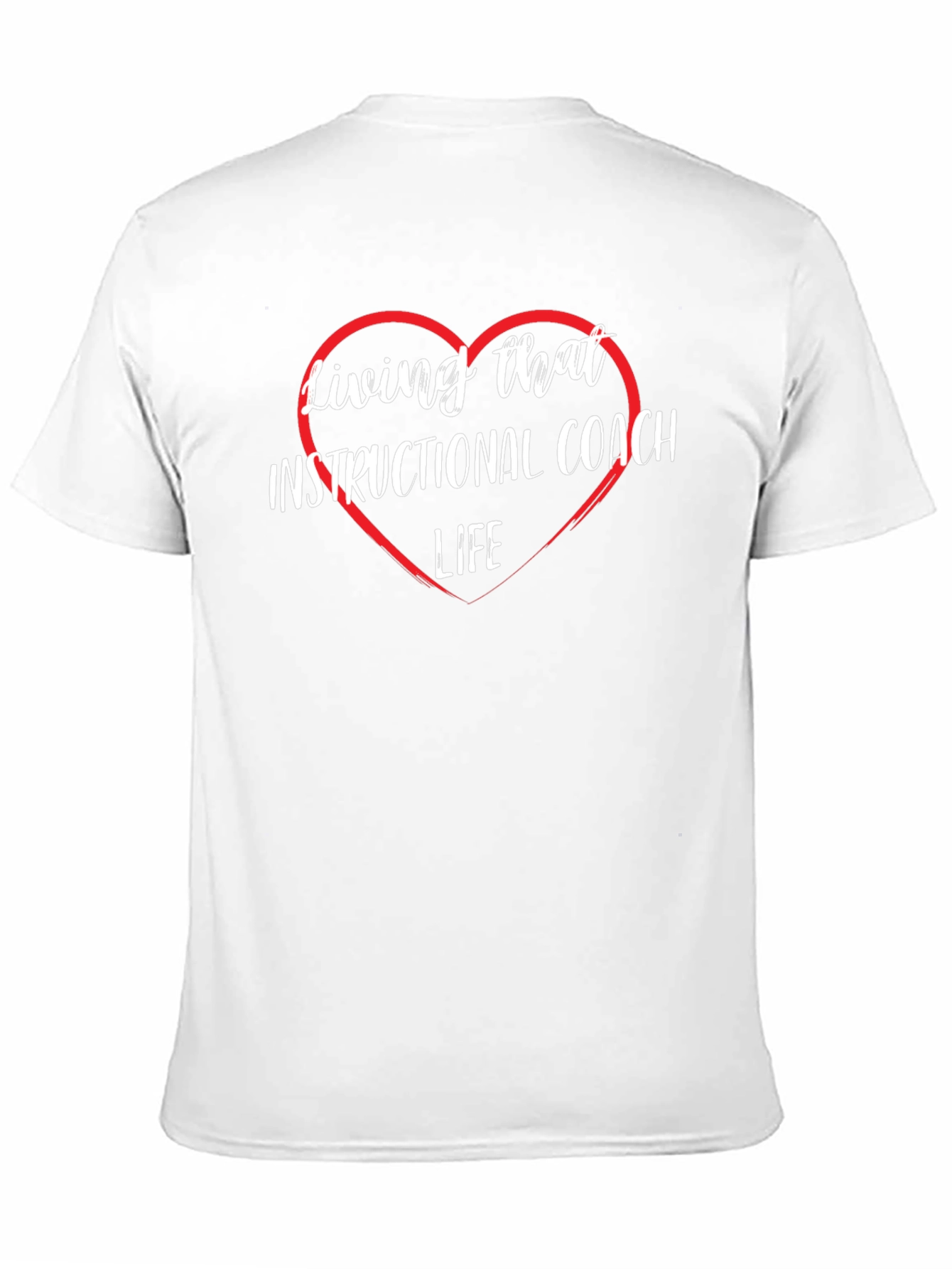 Instructional Coach Heart Graphic T-Shirt