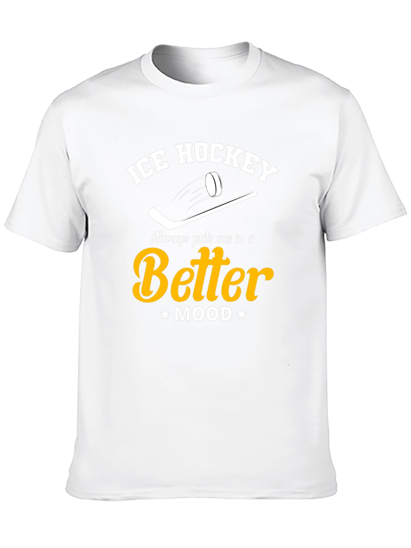 Ice Hockey Better Mood Black T-Shirt