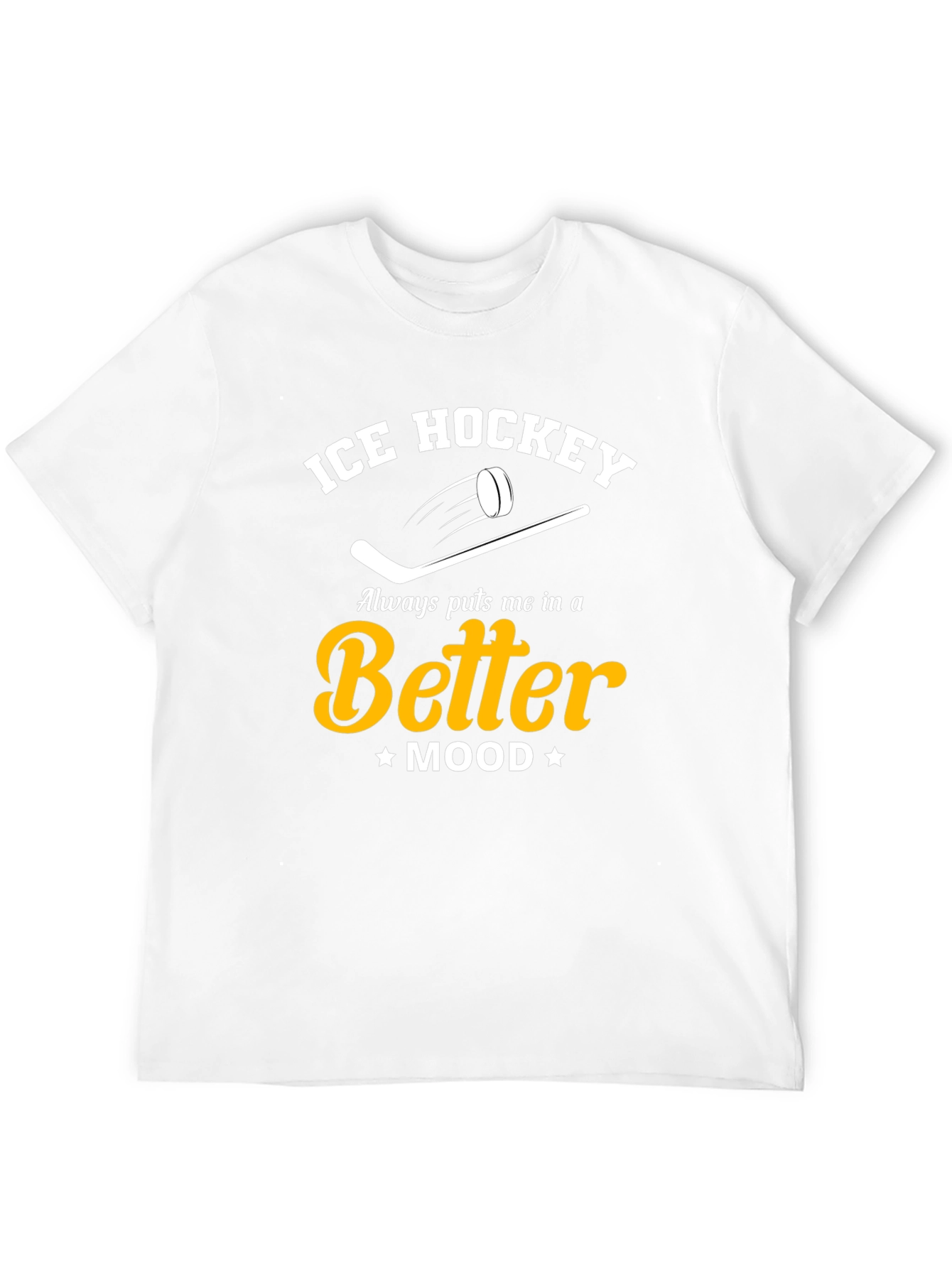 Ice Hockey Better Mood Black T-Shirt