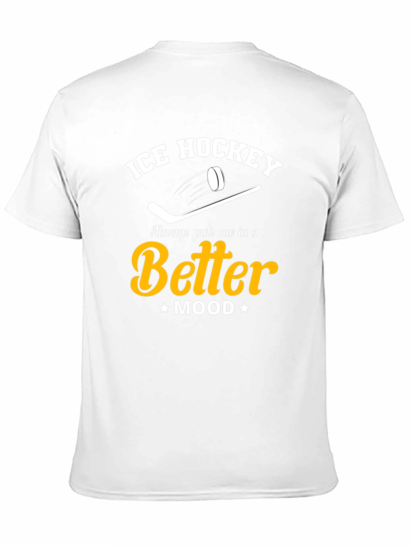Ice Hockey Better Mood Black T-Shirt