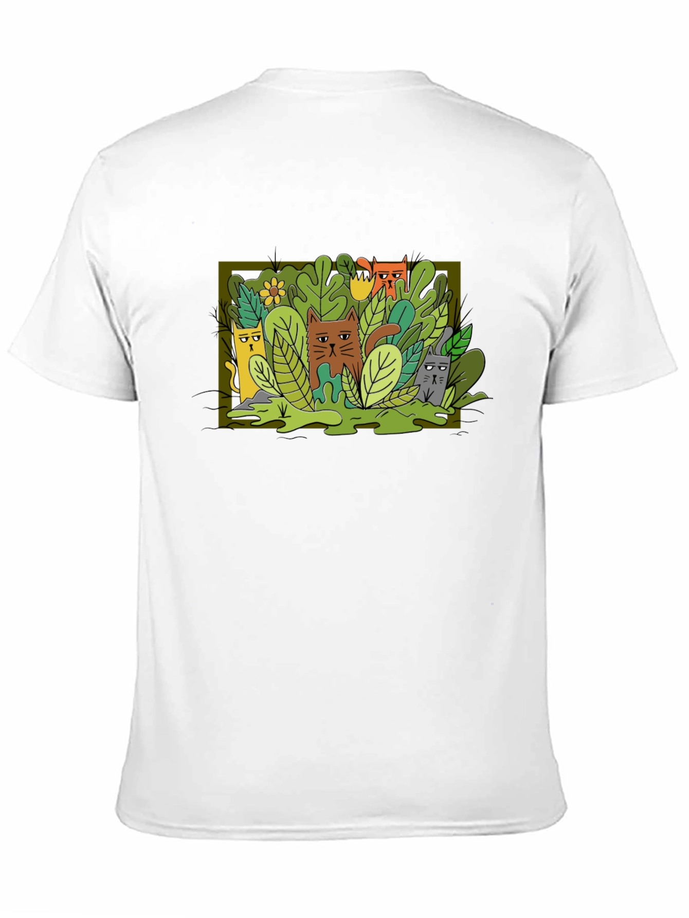 Cats in the Jungle T-Shirt - Unique Graphic Tee