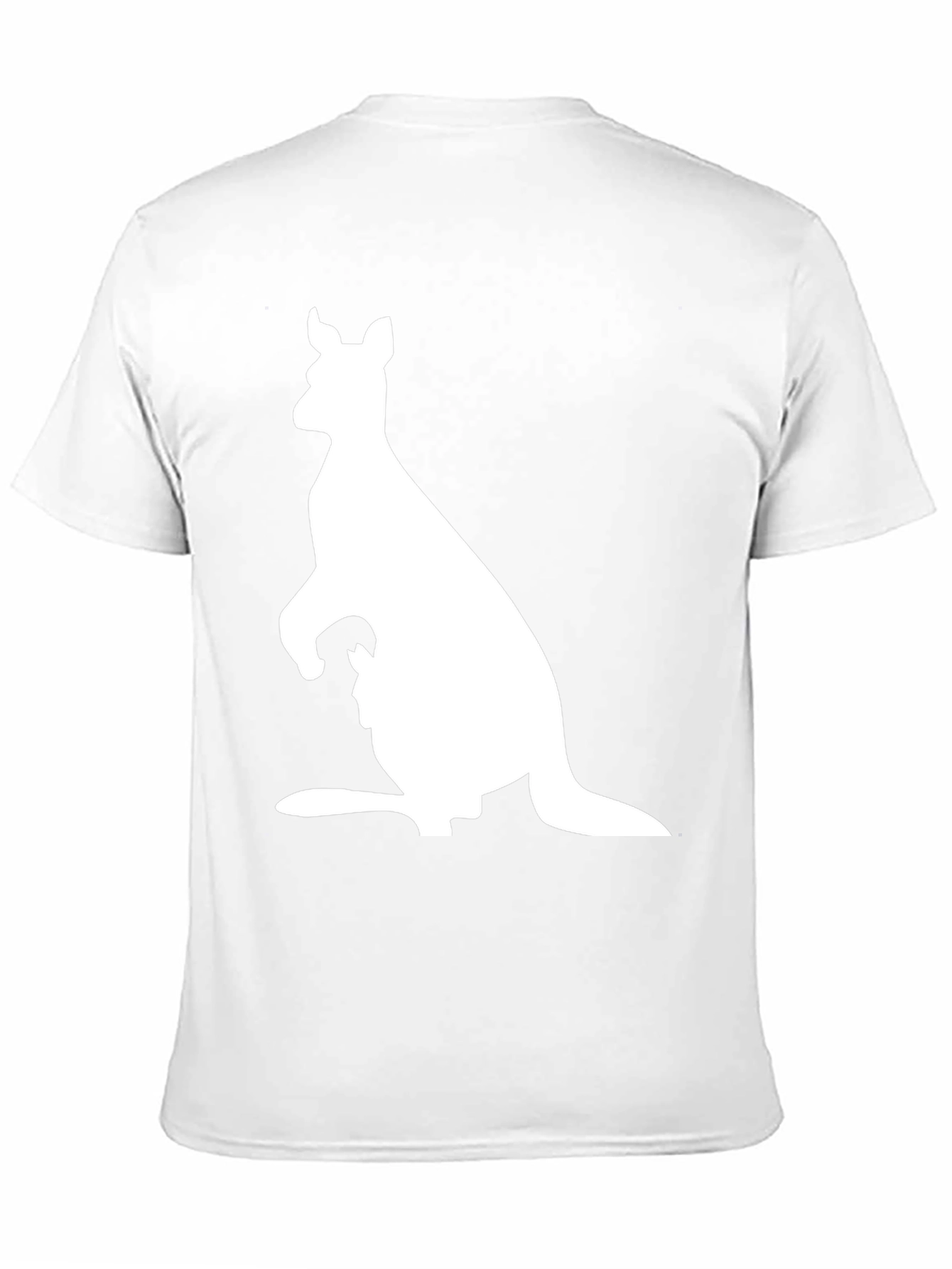 Kangaroo Graphic T-Shirt - Black Animal Print