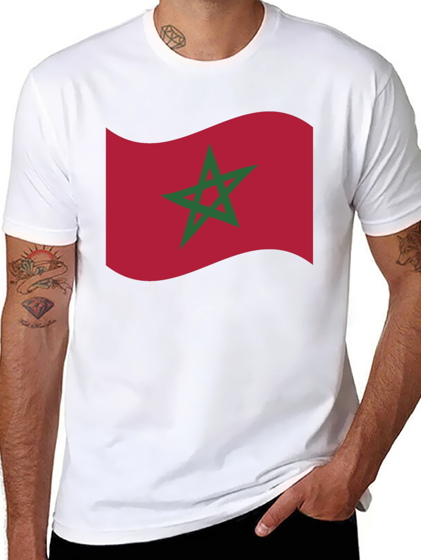 Morocco Flag T-Shirt - Show Your Pride!