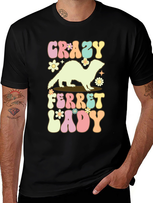 Crazy Ferret Lady Graphic Tee