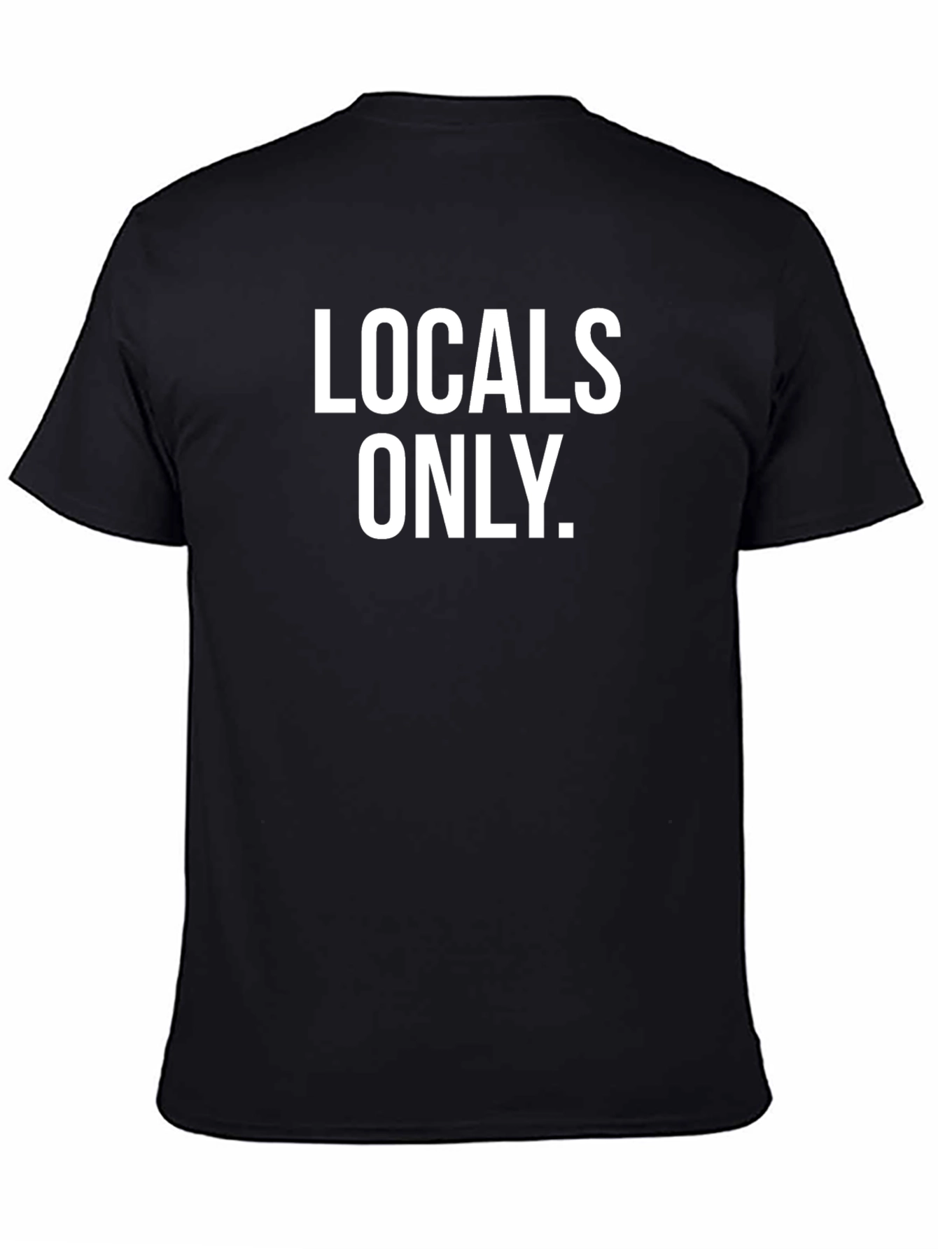 Locals Only Graphic Tee - Black Cotton T-Shirt