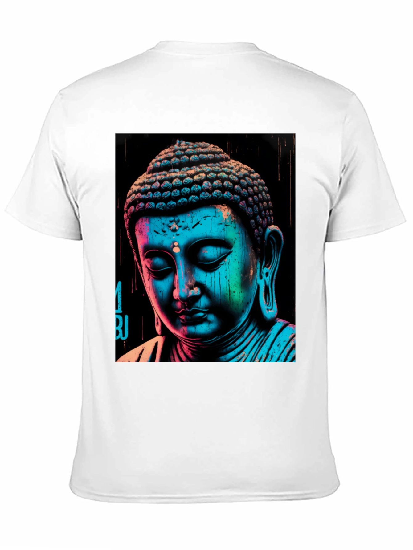 Buddha Graphic Print Black T-Shirt