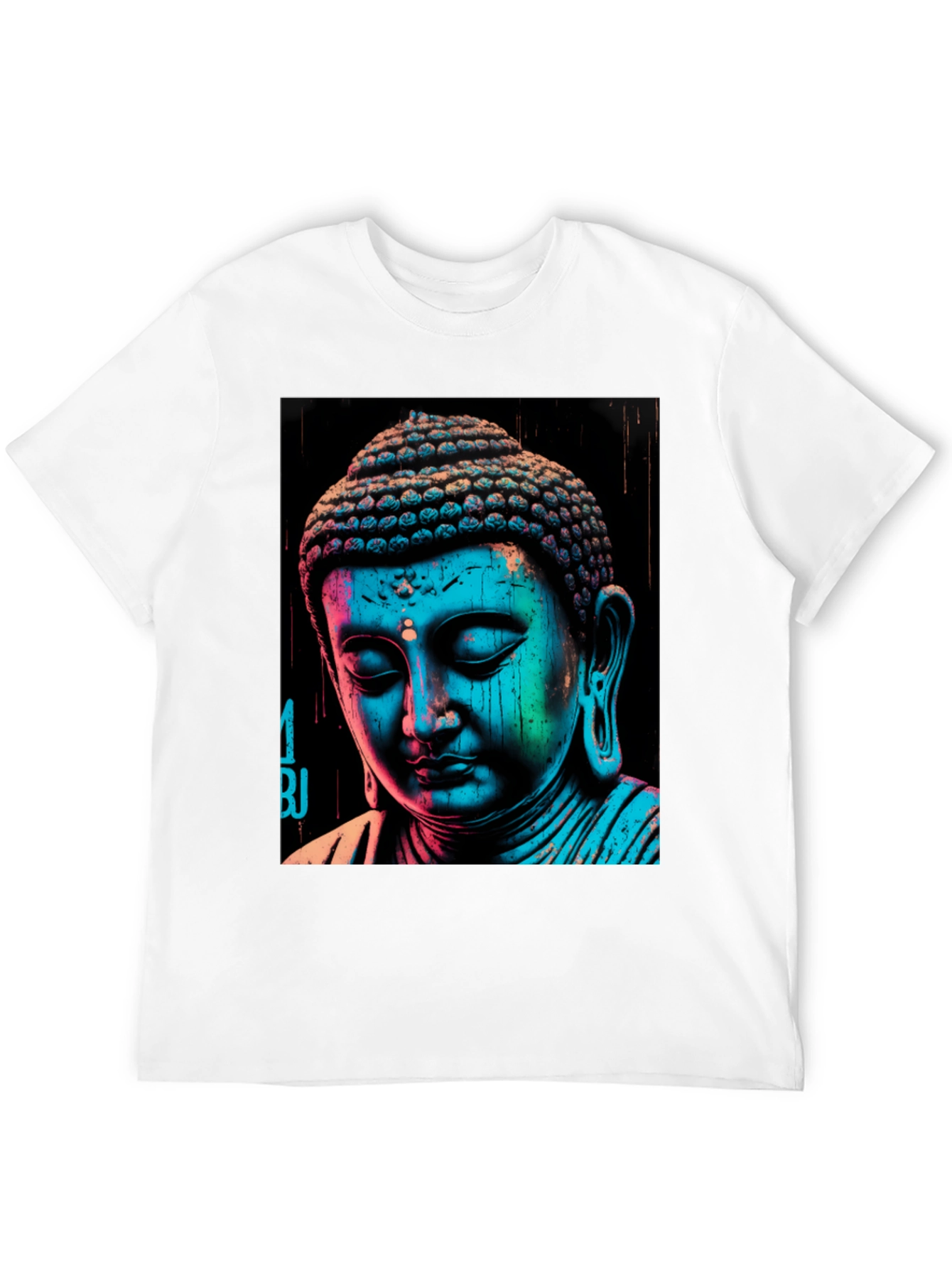 Buddha Graphic Print Black T-Shirt