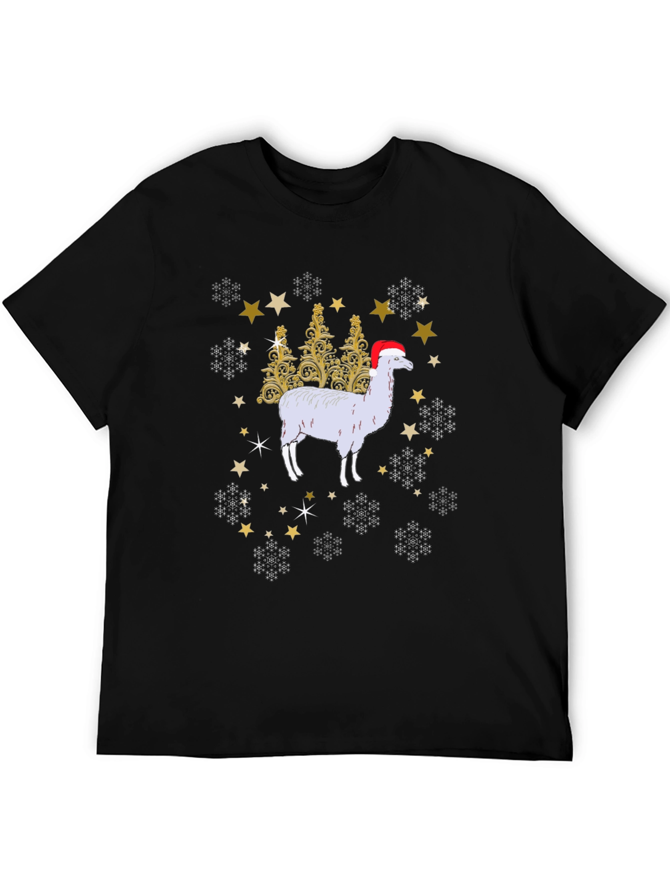Festive Alpaca Christmas T-Shirt