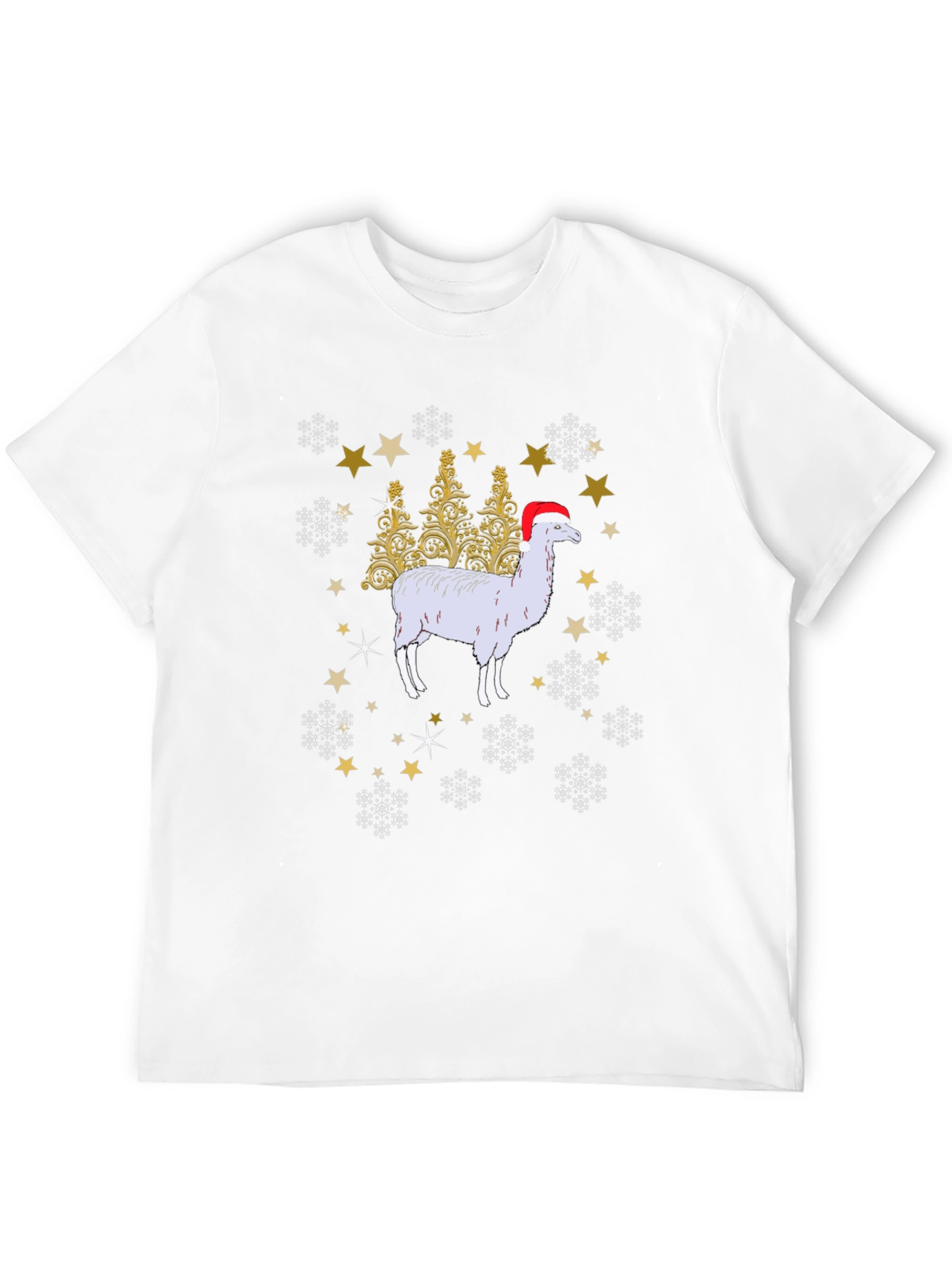 Festive Alpaca Christmas T-Shirt