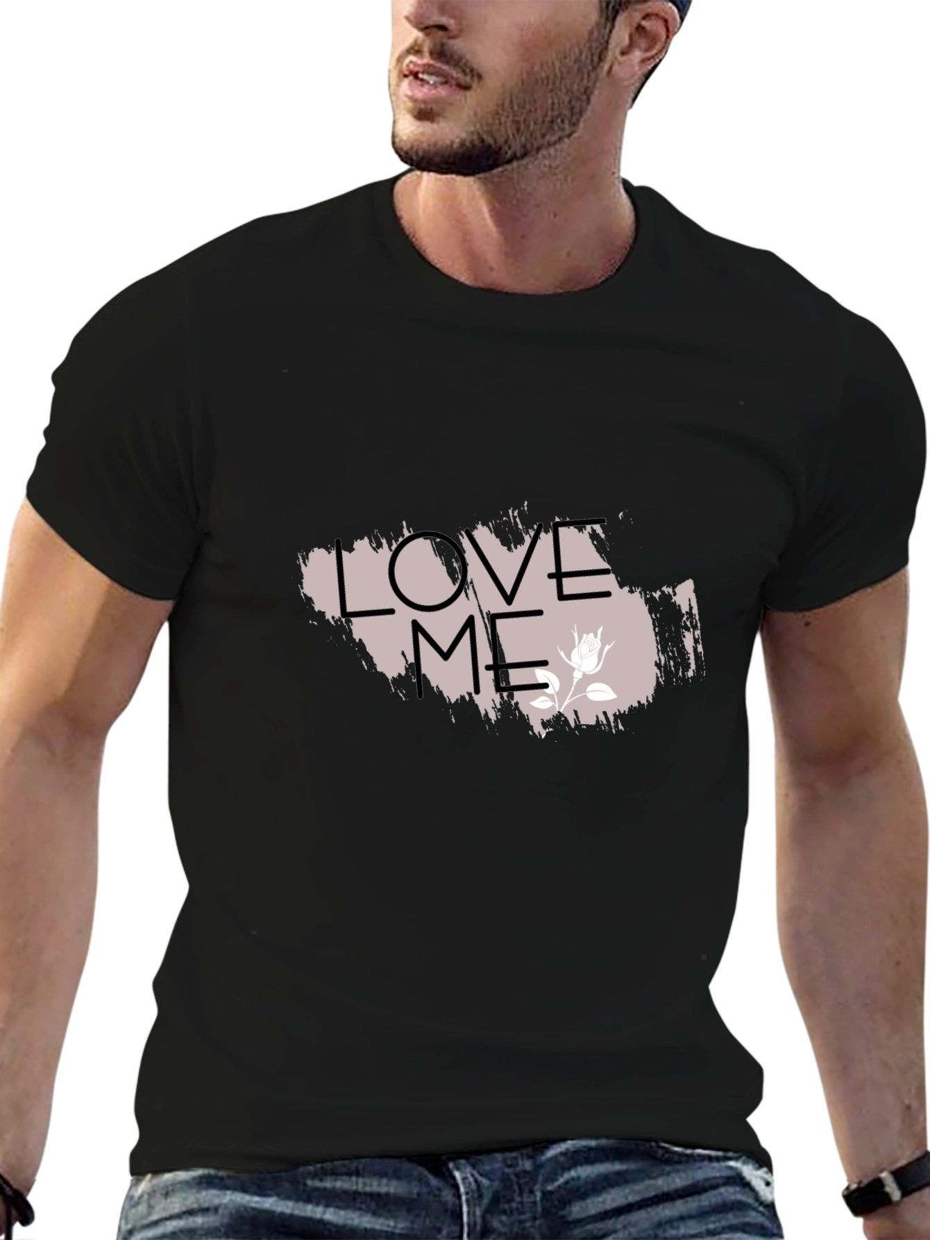 Love Me Graphic Tee - Trendy Black T-Shirt