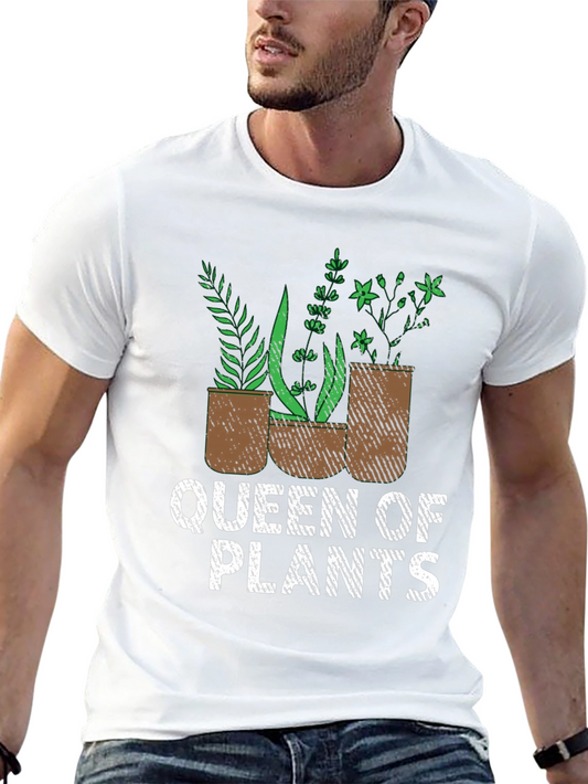 Queen of Plants Graphic Tee - Gardening Lover Shirt