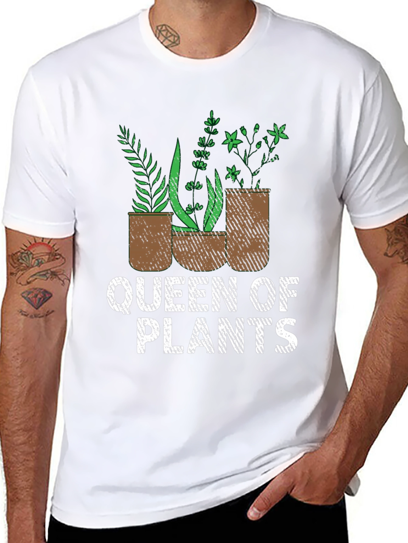 Queen of Plants Graphic Tee - Gardening Lover Shirt